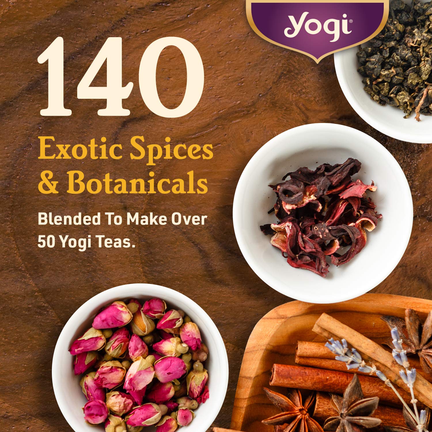 Yogi Tea Chai Rooibos Tea - 16 Tea Bags per Pack (6 Packs) - Spiced Organic Rooibos Tea - Provides Antioxidants - Caffeine-Free - Includes Cardamom, Cinnamon, Ginger & Clove