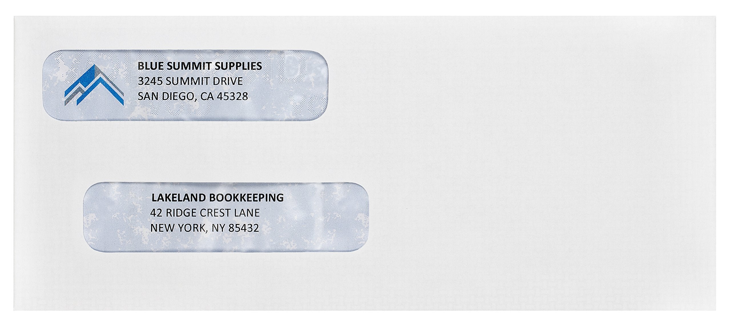 500#8 Gummed Double Window Security Check Envelopes - Designed for QuickBooks Checks, Business Mailing, and Security - Computer Printed Checks - Gummed Flap - 3 5/8 X 8 11/16