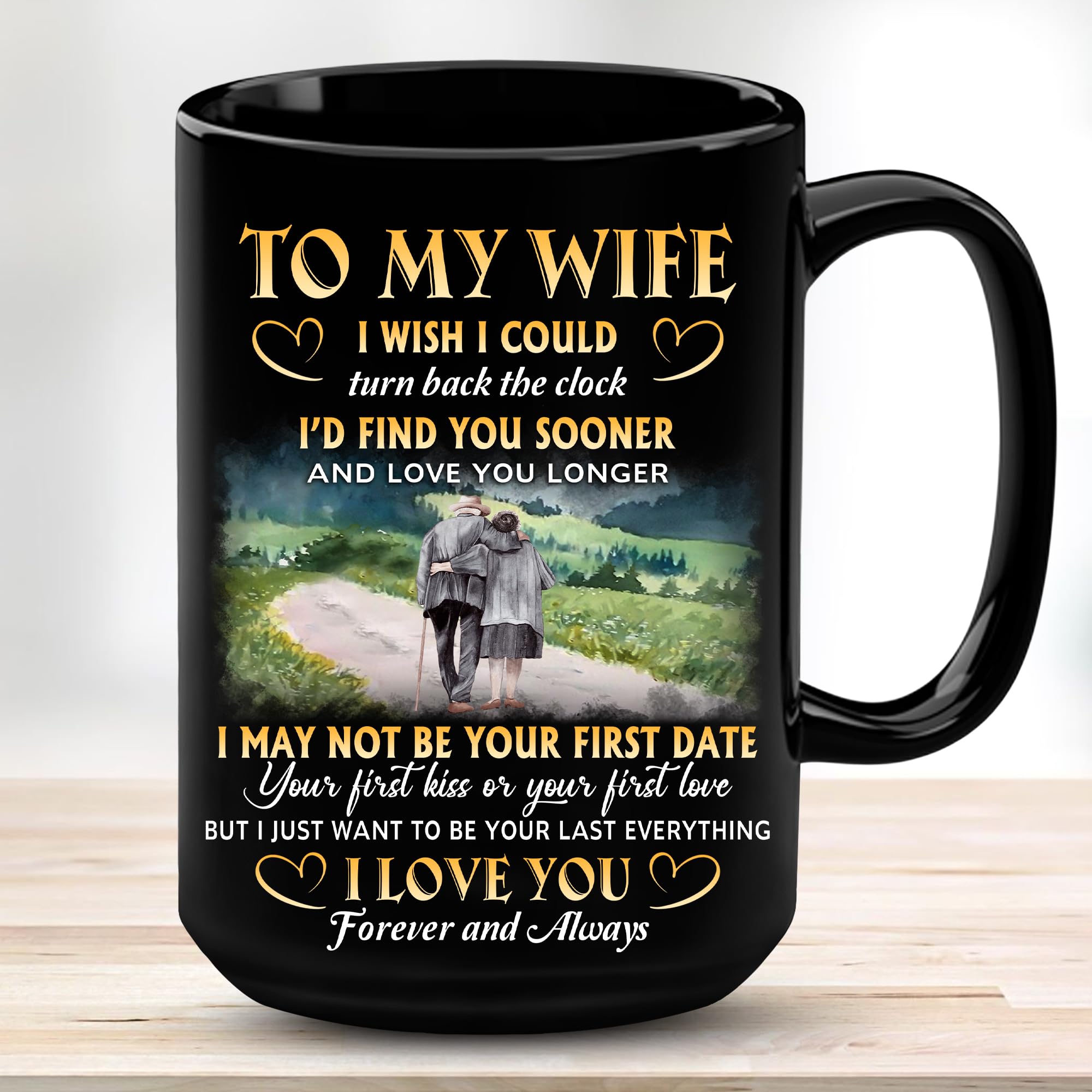 VUNVUT86 Christmas Gift For Wife - Wife Gifts - Valentine Day Gifts For Wife - To My Wife Mug 15OZ - Mothers Day, Anniversary, Birthday Gifts For Wifey, Bride, Fiancee, Mom, Mrs, Her, Women