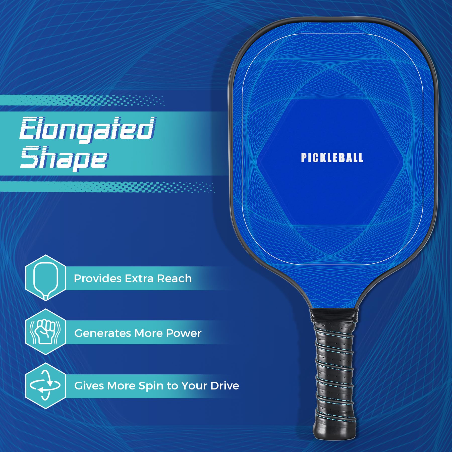 U-pick 2024 Pickleball Paddle, Lightweight Fiberglass Surface Racket with Pickleball Bag & Pickleball Balls, Easy Control Pickleball Paddles Set of 2 for Pros, Beginners, Kids, Men, Women