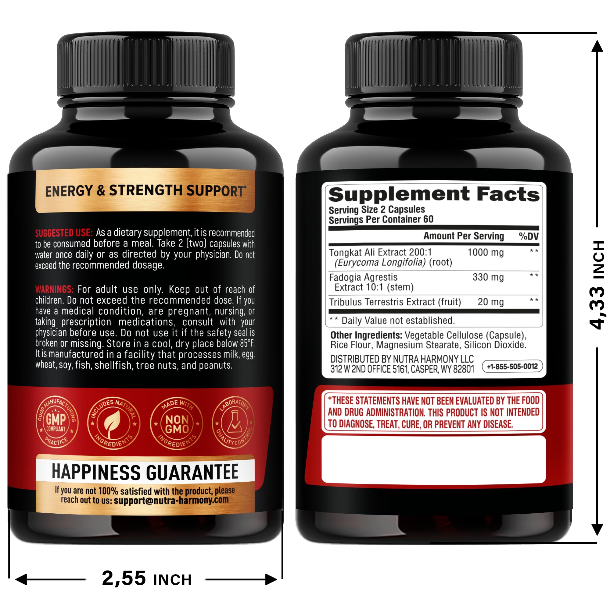 NUTRAHARMONY Tongkat Ali & Multivitamins for Men Capsules