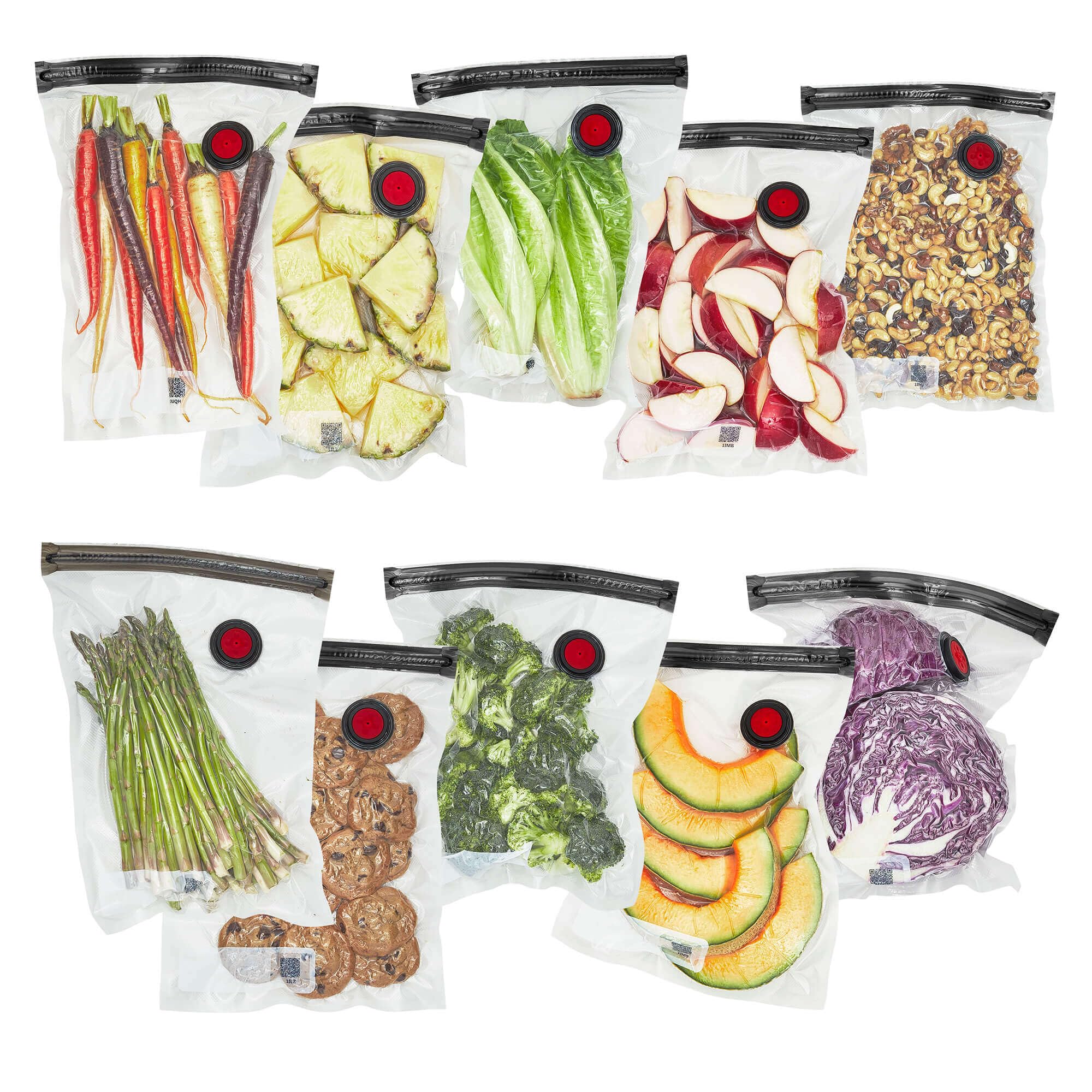 ZWILLING Fresh & Save 10-pc Vacuum Sealer Bags, Sous Vide Bags, Meal Prep - Medium