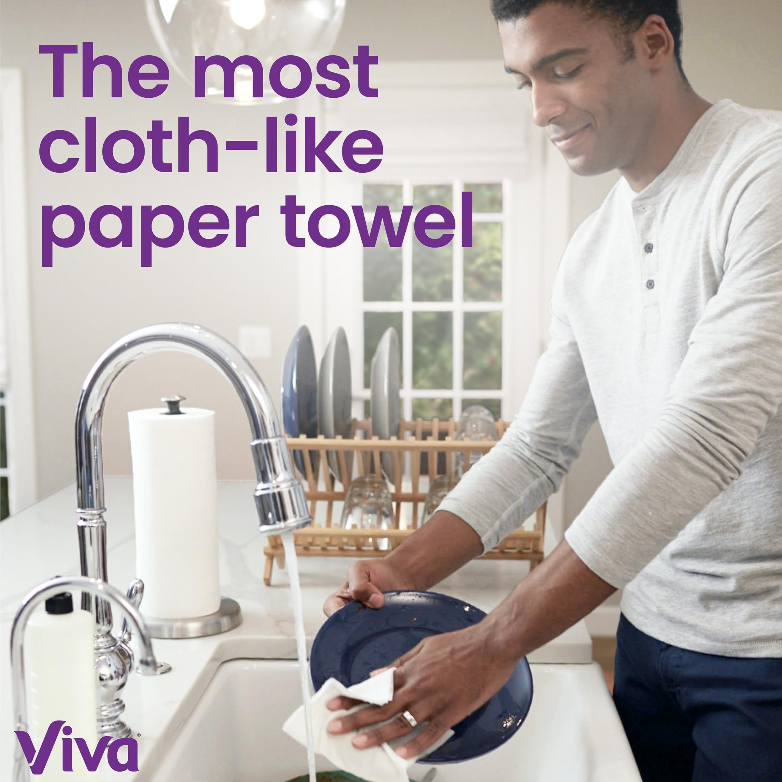 Viva Signature Cloth Paper Towels, 3 Double Rolls, 94 Sheets per Roll