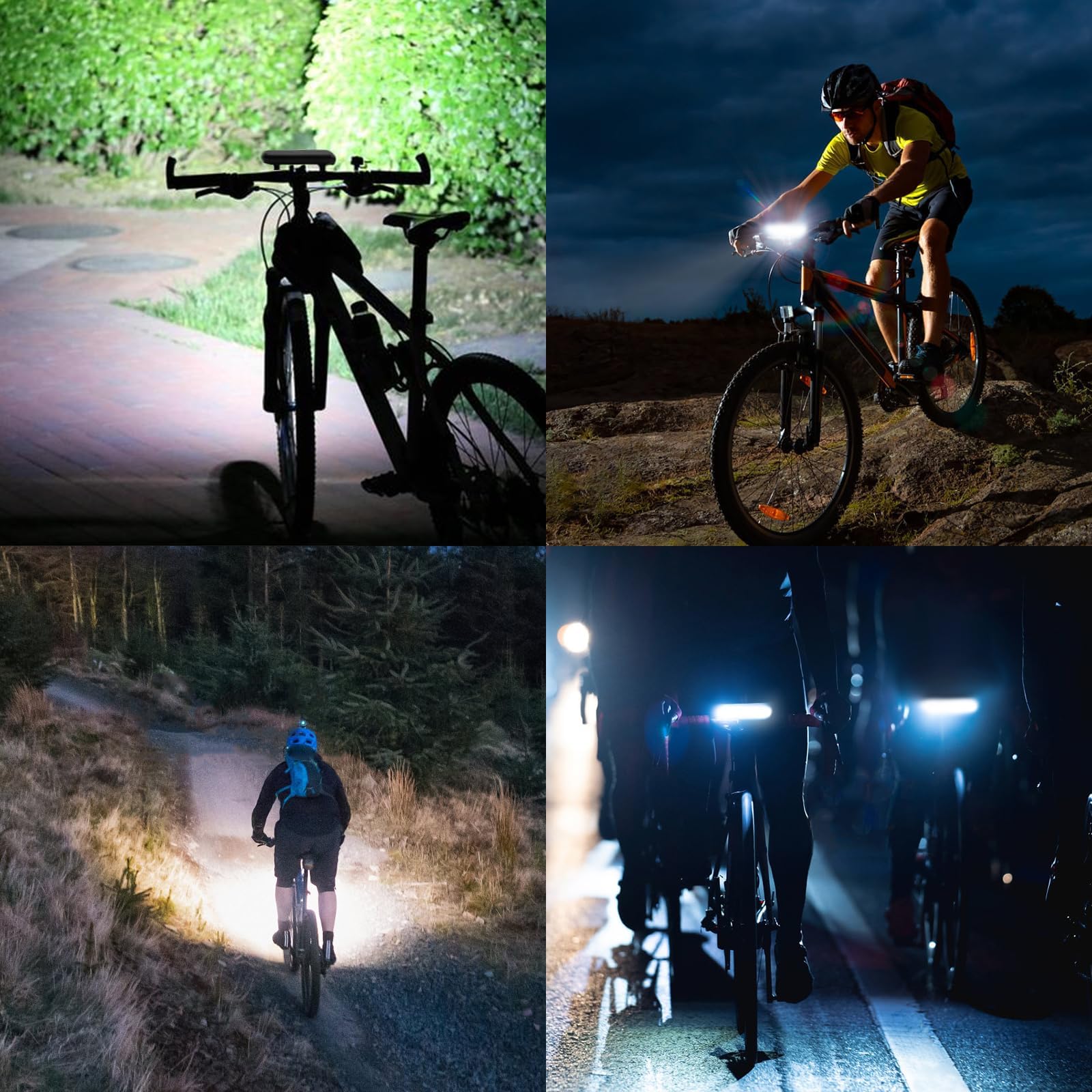 Suruid Super Bright LED Bike Light, USB Rechargeable Bicycle Headlight-5 Modes, Waterproof Bike Headlight, Waterproof Bike Headlight,Daytime Running Light,MTB Off-Road Cycling Commuting 1