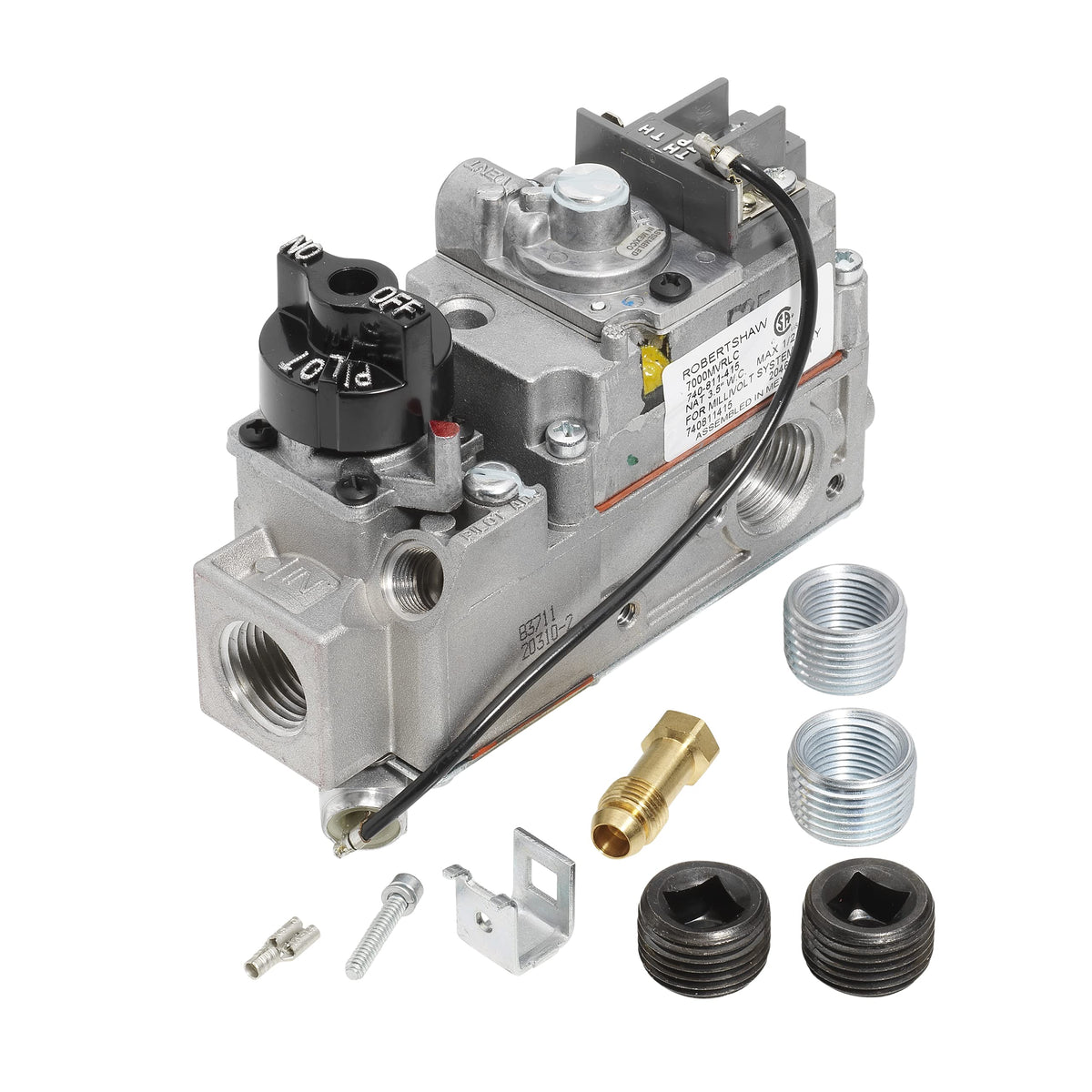 Robertshaw 710-502 Millivolt 70,000 BTU Capacity Gas Valve