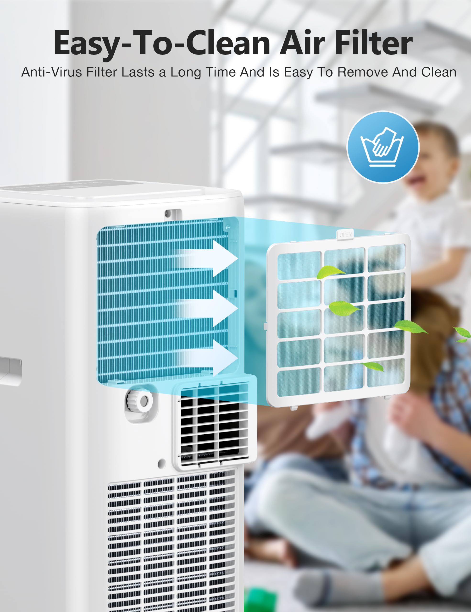 Space Heater,VCK 1500W 24" Portable Electric Heaters for Indoor Use,75° Oscillation,3 Modes,8H Timer, Quite PTC Ceramic Heating with Thermostat,Safety Protection,Remote for Office,Home Bedroom