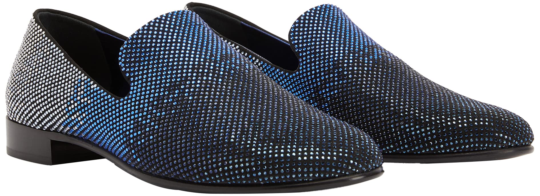 Giuseppe Zanotti, Lewis Sparkle Loafers, 12, Multicolor/Gradient Blue