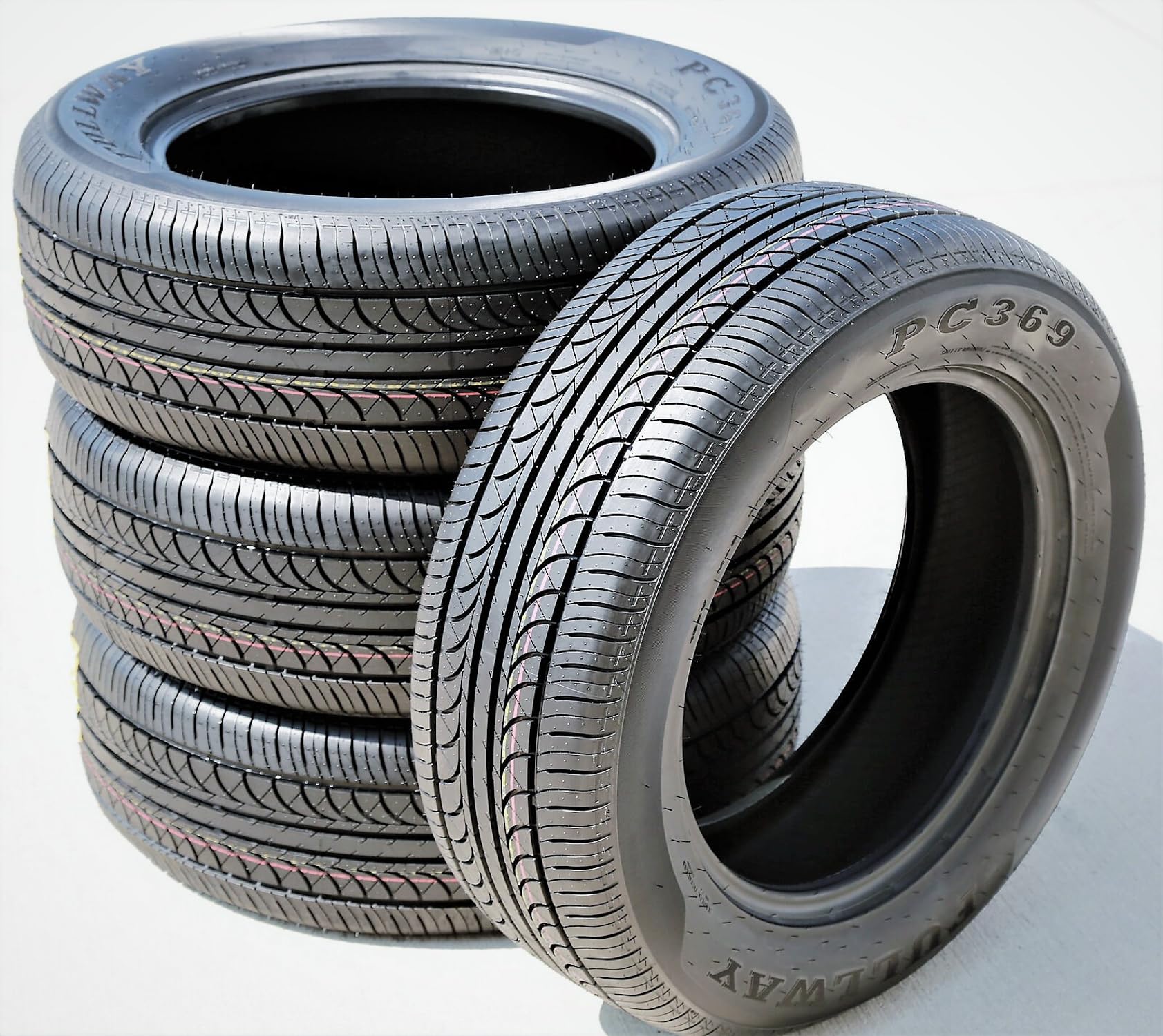 Set of 4 (FOUR) Fullway PC369 All-Season Passenger Car Performance Radial Tires-215/55R18 215/55/18 215/55-18 95V Load Range SL 4-Ply BSW Black Side Wall UTQG 380AA