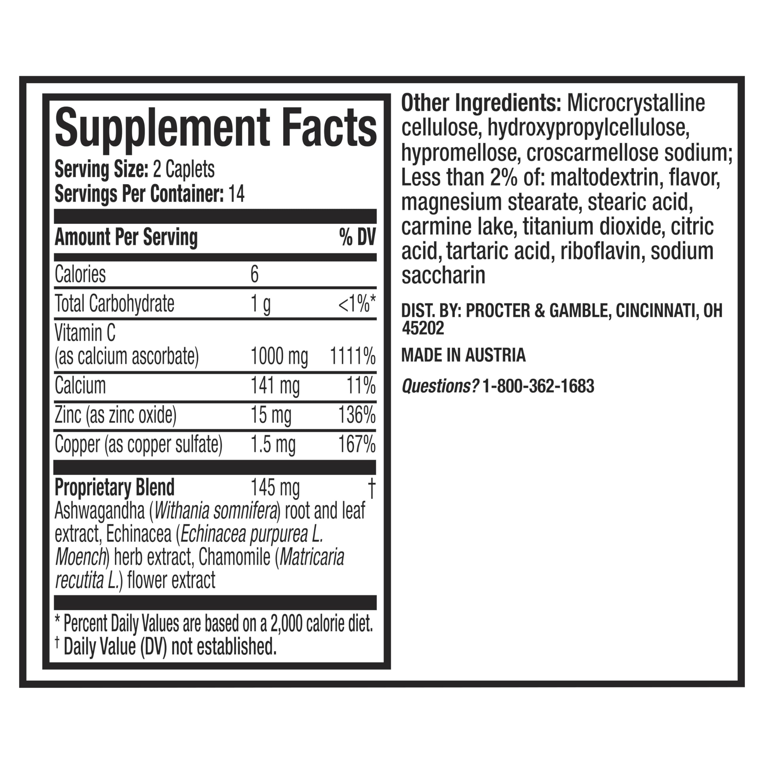 Super C Nighttime Daily Supplement to Rest and Replenish with Vitamin C, B Vitamins, and a Blend of Quality Herbal Extracts, Coated to be Easy to Swallow, from The Makers of Vicks, 28 ct