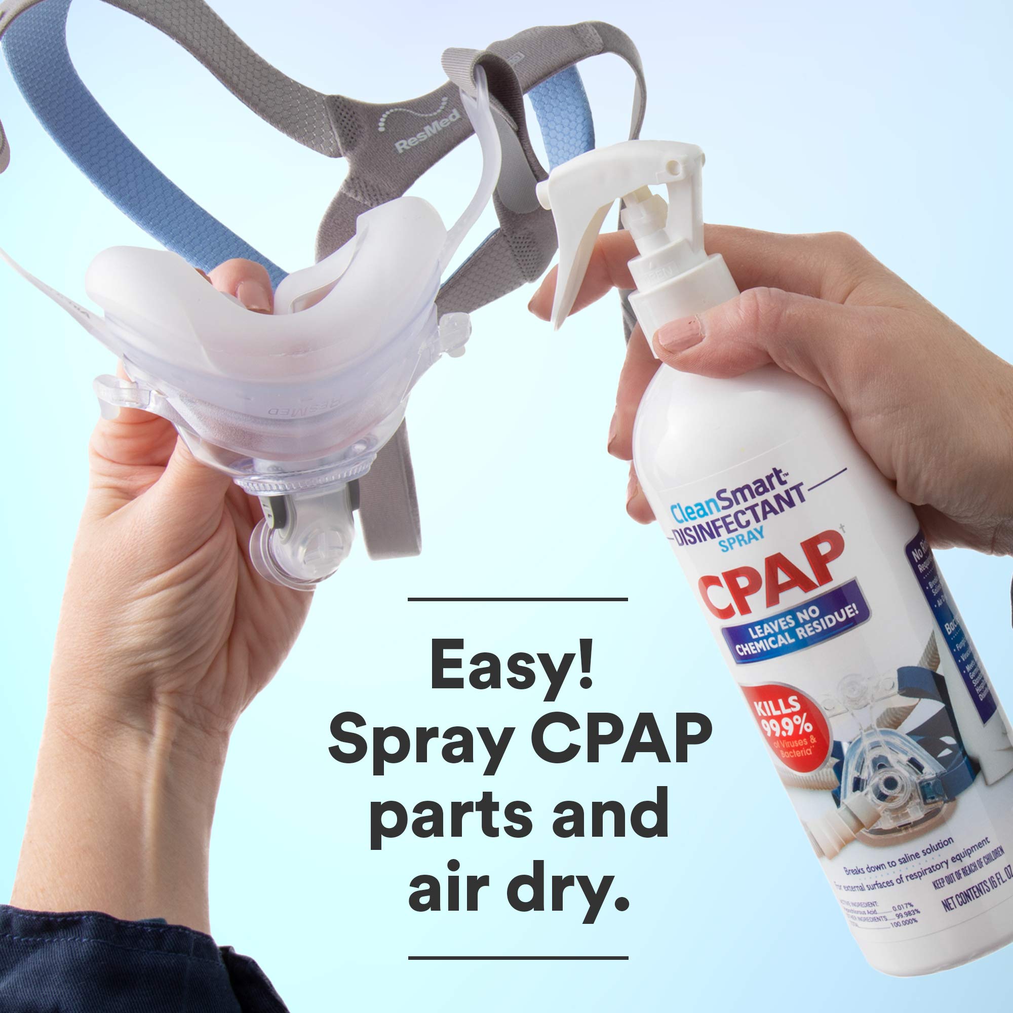 CleanSmart CPAP Disinfectant Spray, 16 oz (Pack of 2)