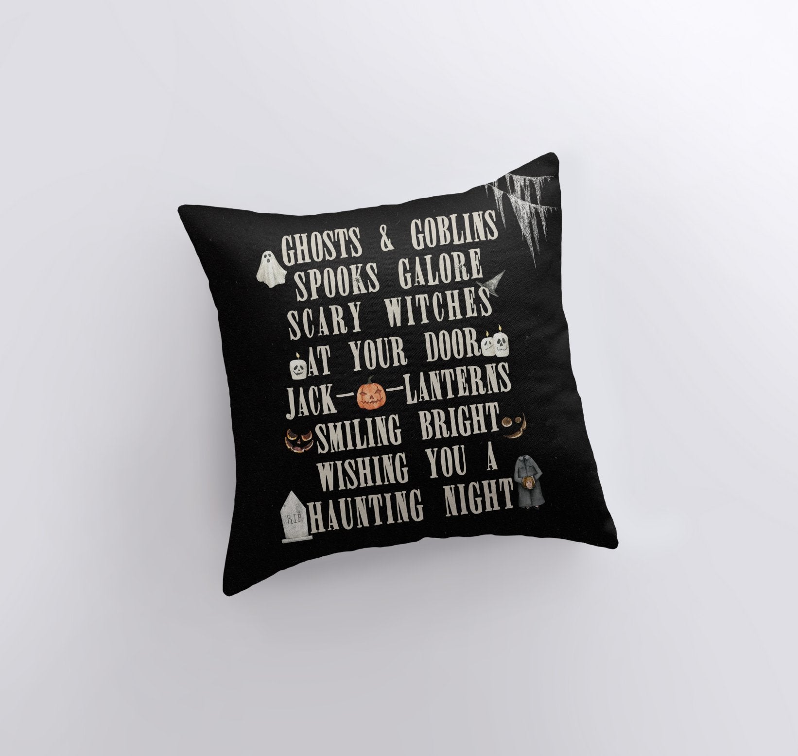 Ghost and Goblins Pillow Cover