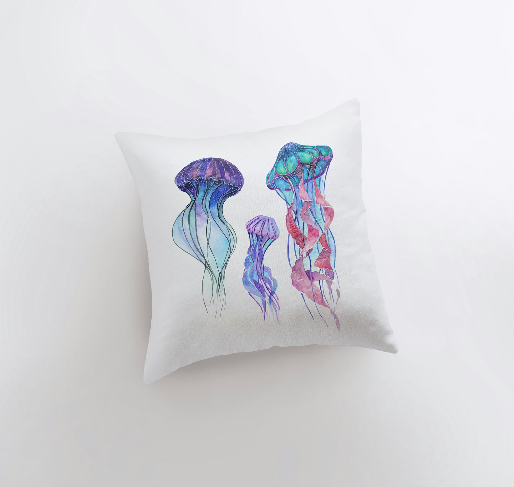 Blue Jelly Fish | Pillow Cover | Throw Pillow | Home Decor | Modern