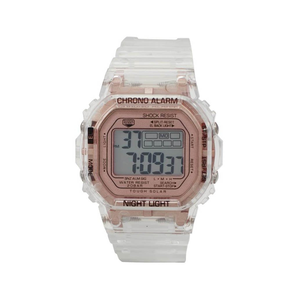 M Milano Expressions Smokey Transparent LCD Watch, Glendale