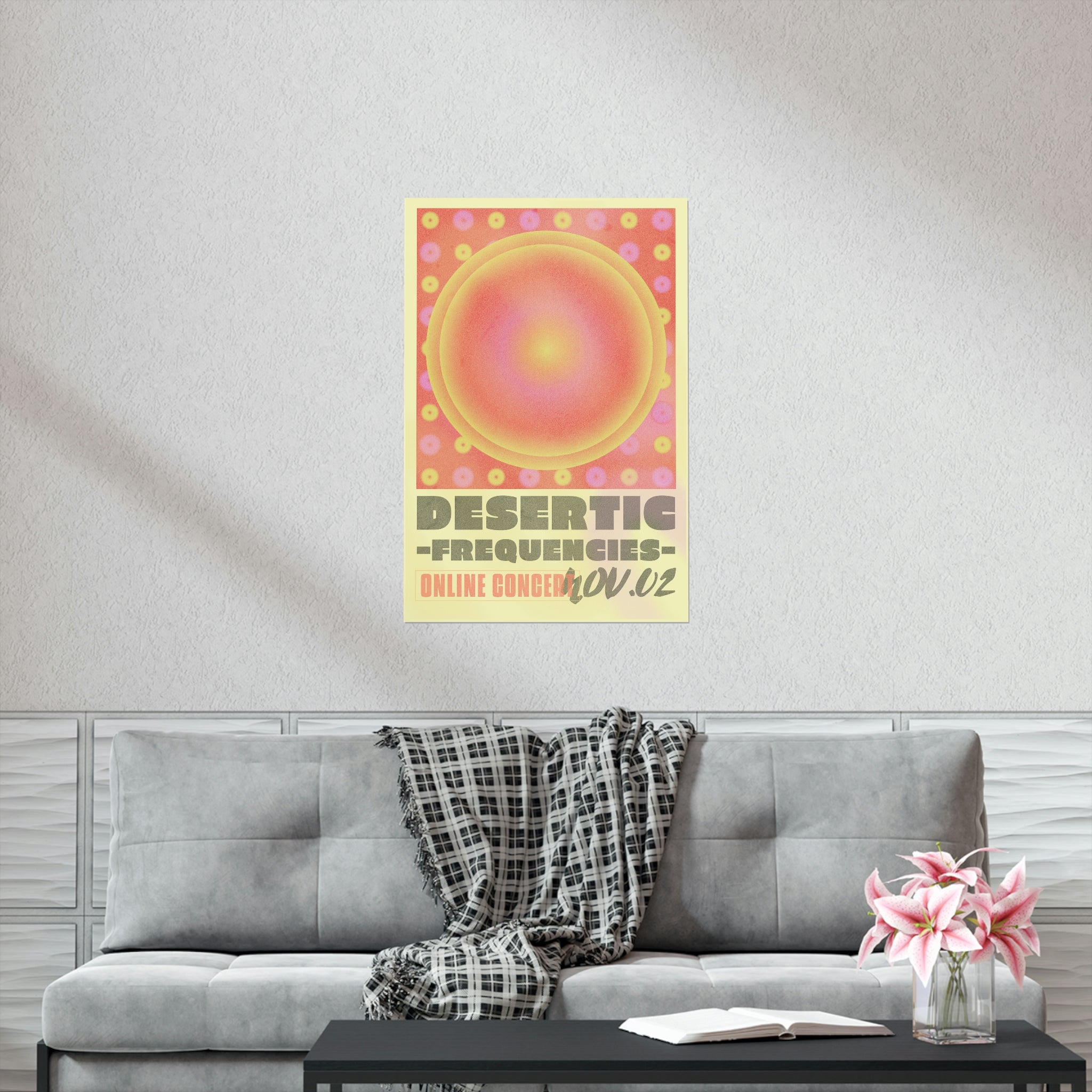 Online Concert Gradient Poster