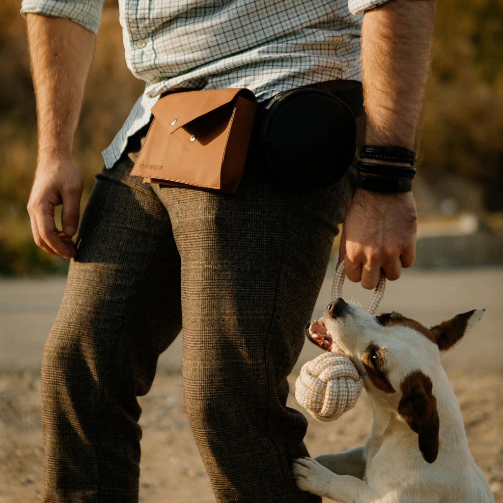 Dog Walking Bum Bag “Pooch Pouch” for Snacks & Poop Bags