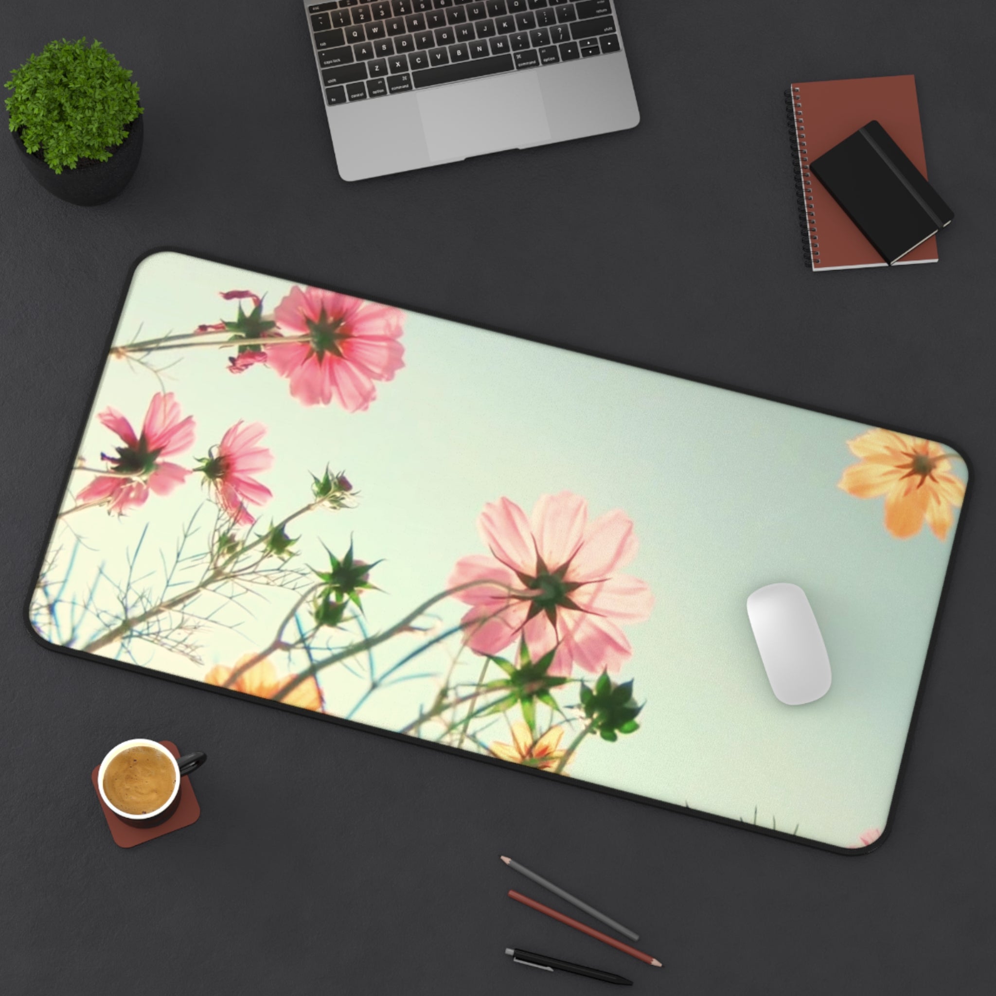 Flowers In The Field Desk Mat