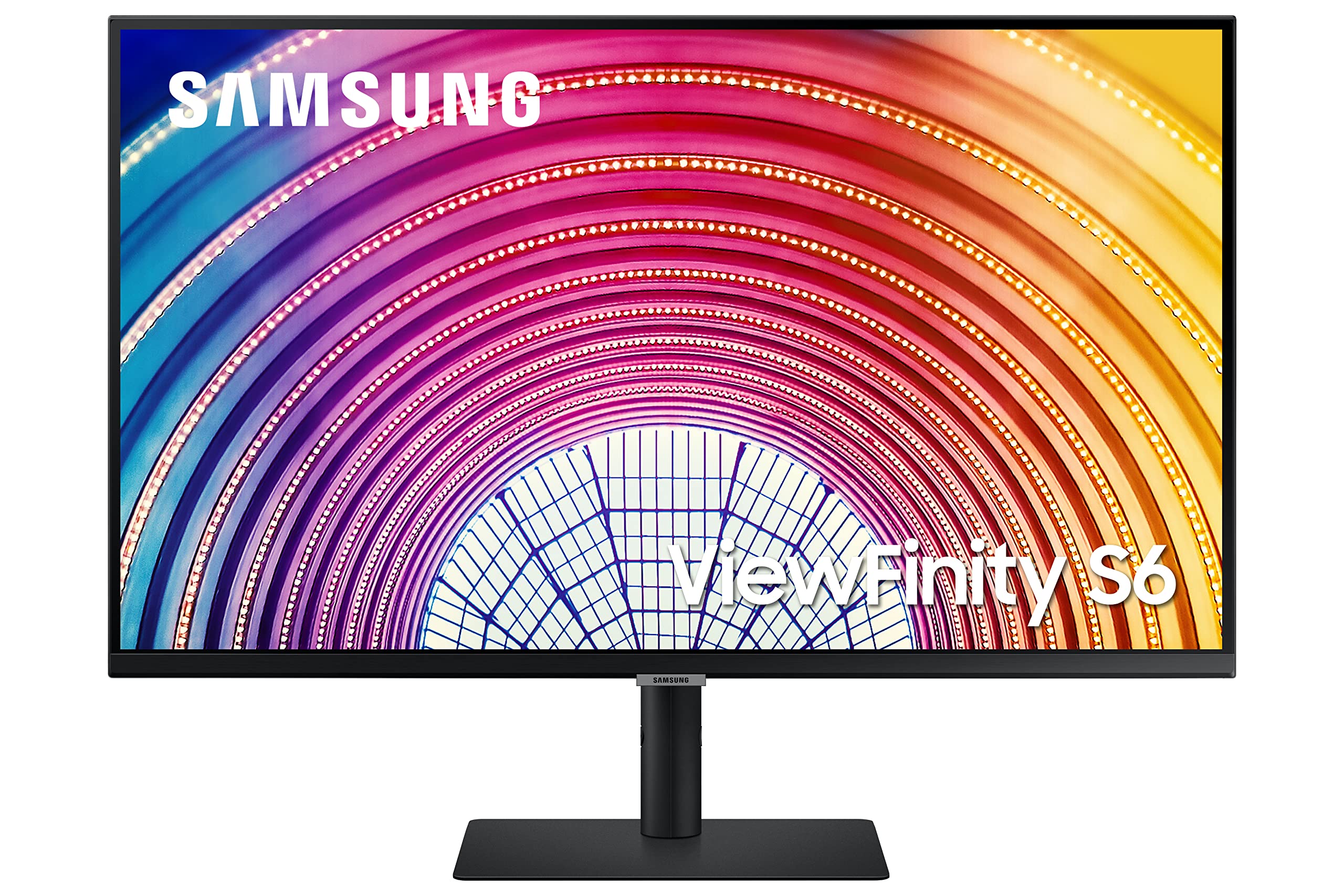 SAMSUNG S60UA Series 27-Inch Viewfinity WQHD Computer Monitor, 75Hz, IPS Panel, USB-C, HDR10 (1 Billion Colors), Height Adjustable Stand, TUV-Certified Intelligent Eye Care (LS27A600UUNXGO),Black