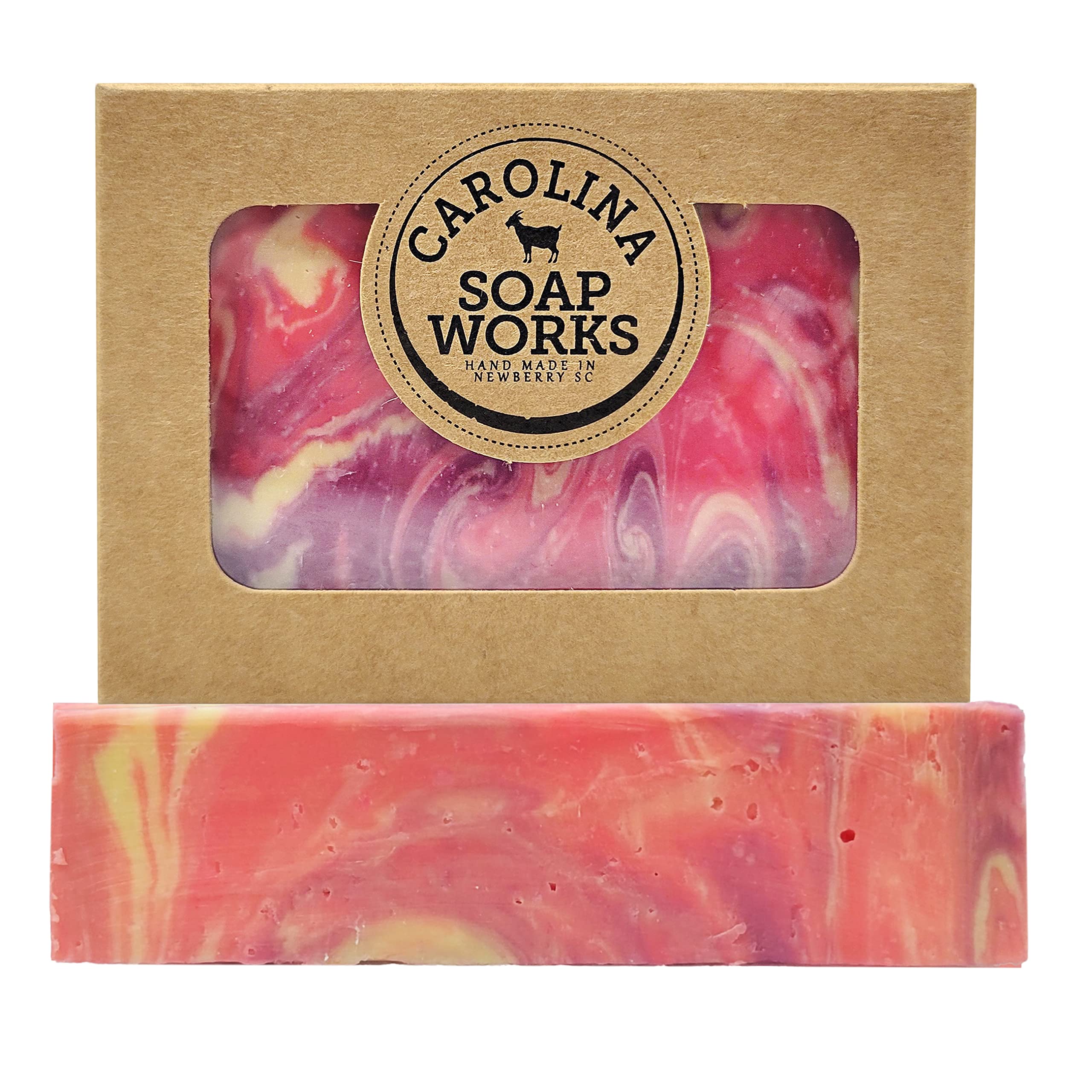 Carolina Soap Works Goat Milk Soap Bar, Blackberry Vanilla scented, (1 Pack), All-Natural, Handmade USA, Organic, Cruelty Free, Artisanal Aloe Soap, Made for Psoriasis, Eczema, & Dry Sensitive Skin