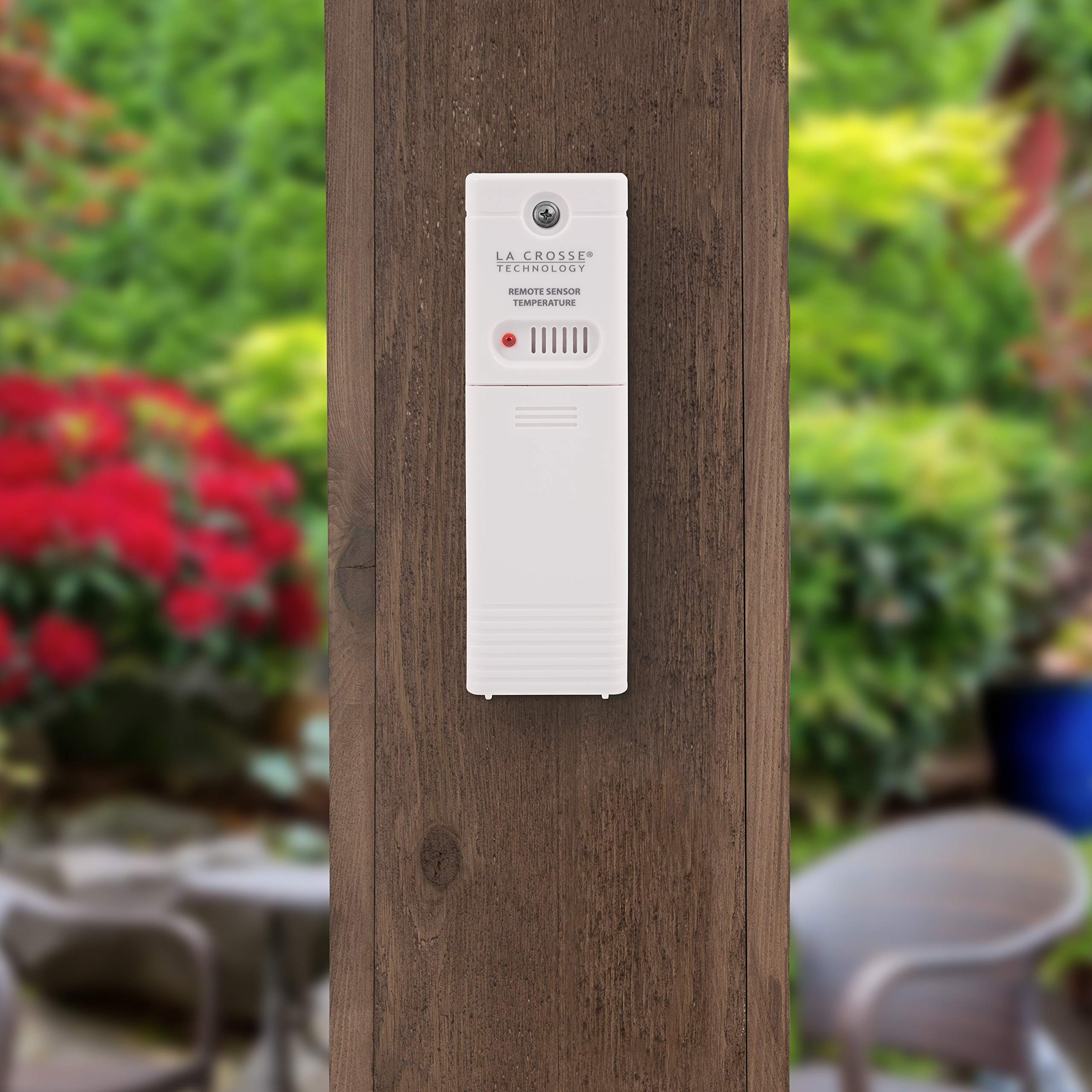 La Crosse Technology Wireless Indoor/Outdoor Temperature Monitor with Hi/Low Records, Humidity, 12/24 Hour Time - 330 Foot Transmission Range