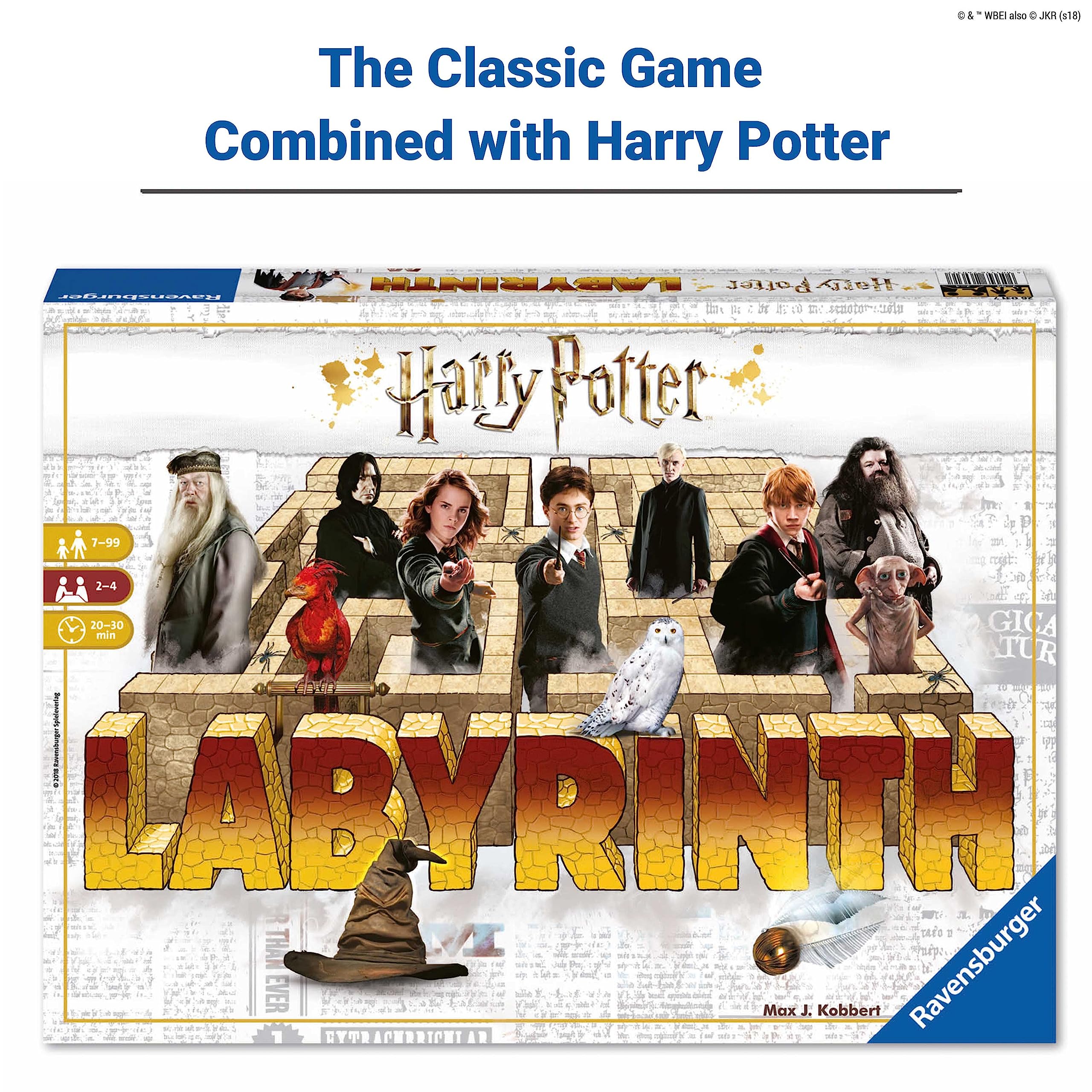 Ravensburger Harry Potter Labyrinth | Engaging Family Board Game | Ideal for Kids & Adults Aged 7 & Up | Easy to Learn with High Replay Value | Mind-Teasing Adventure