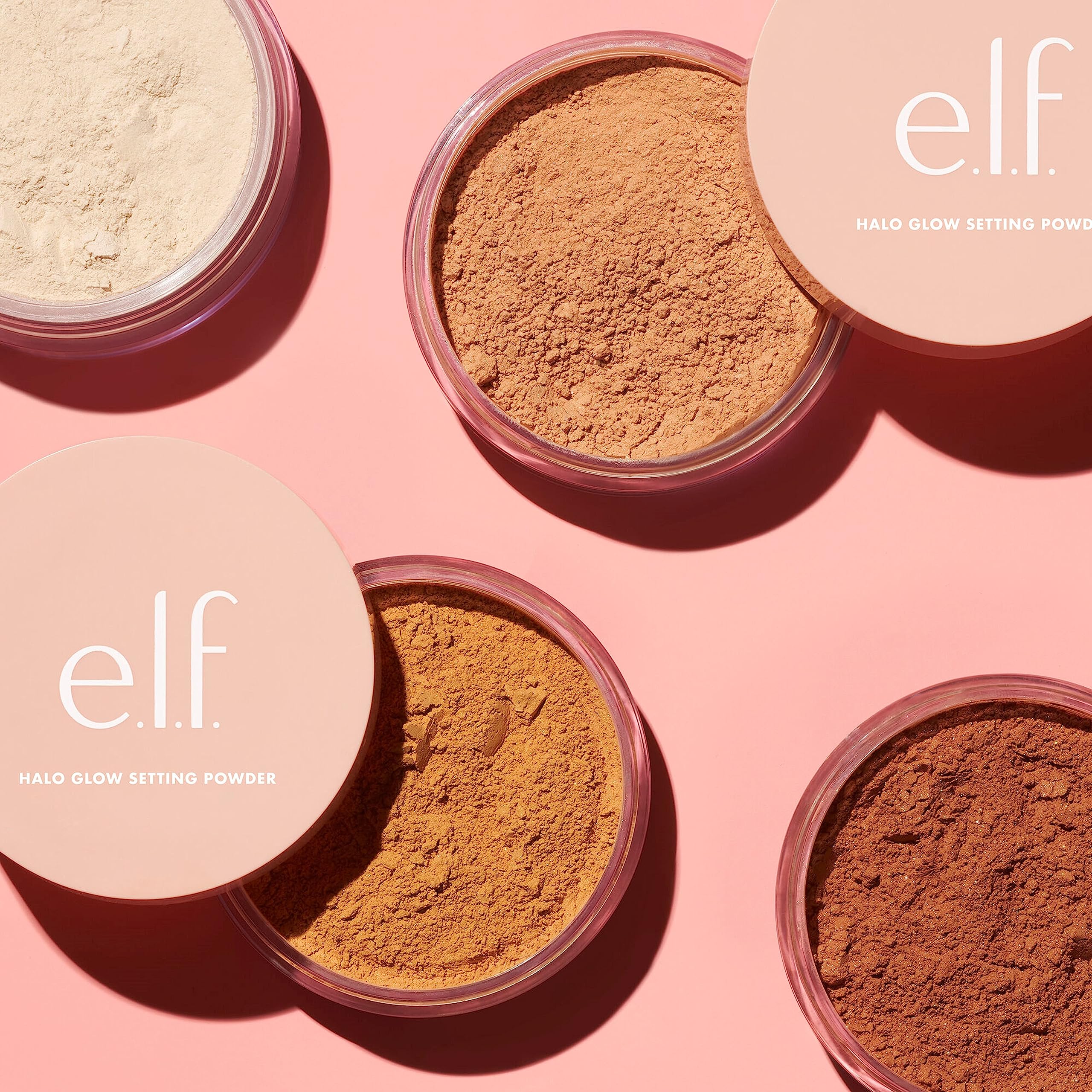 e.l.f. Halo Glow Soft Focus Setting Powder, Silky Setting Powder For Creating Soft Glow Without Shine, Smooths Pores & Lines, Medium