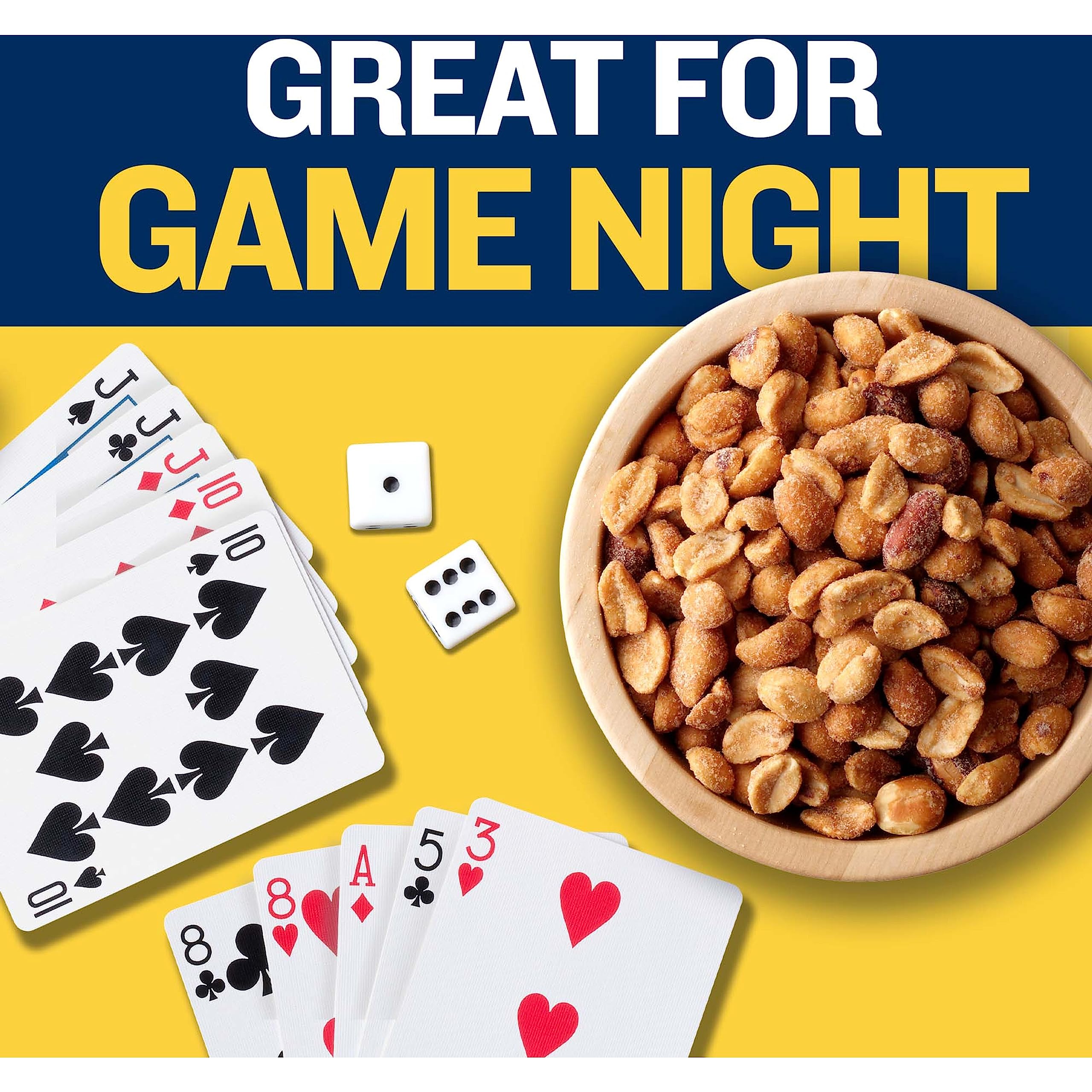 Planters Honey Roasted Peanuts (6 ct Pack, 10 oz Canisters)