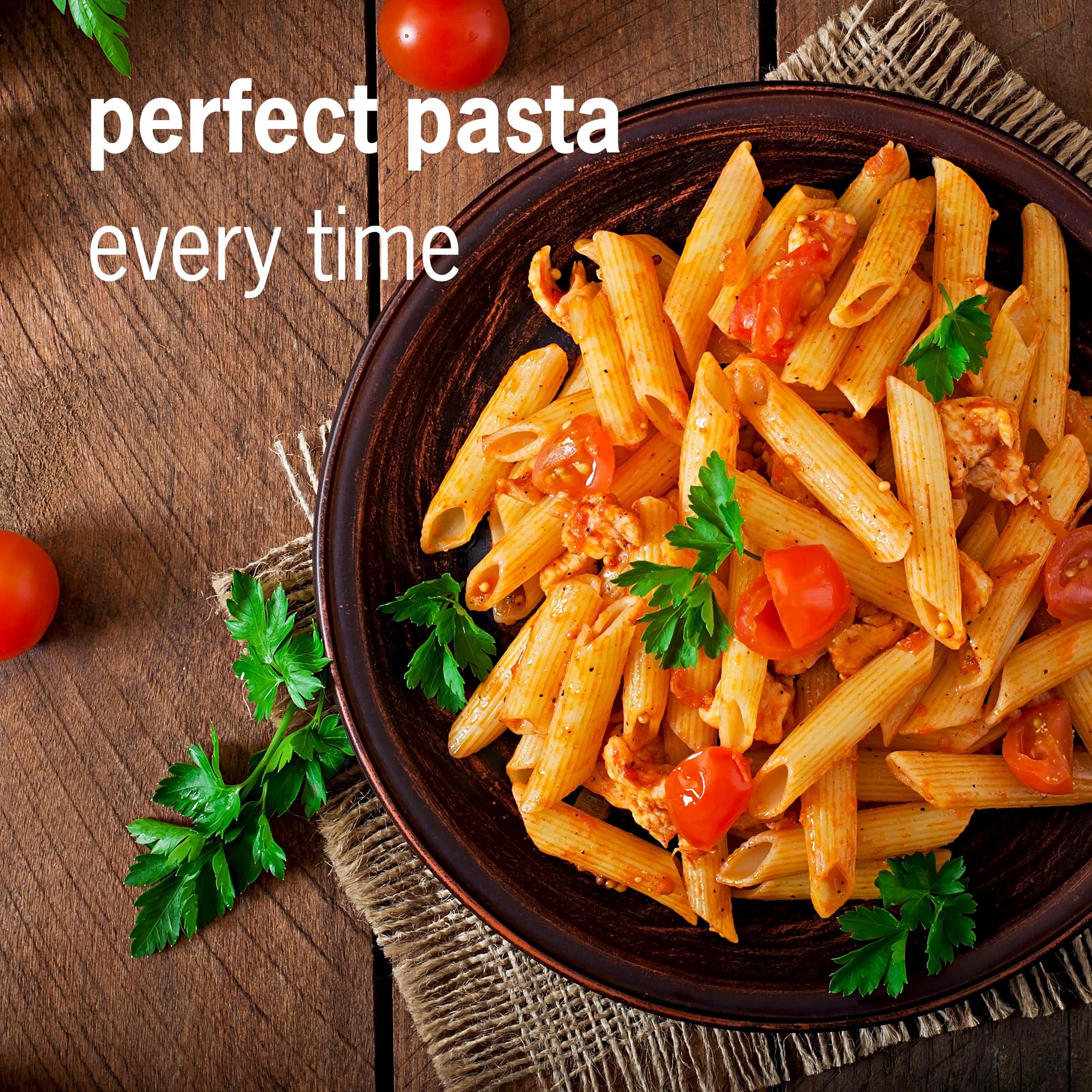 Al Dente - The Singing Floating Pasta Timer: Will Sing Different Tunes when Pasta is Ready at 3, 7, 9, and 11 Minutes, to be Boiled with any Pasta in The Pot, Floats in Cold & Hot Boiling Water