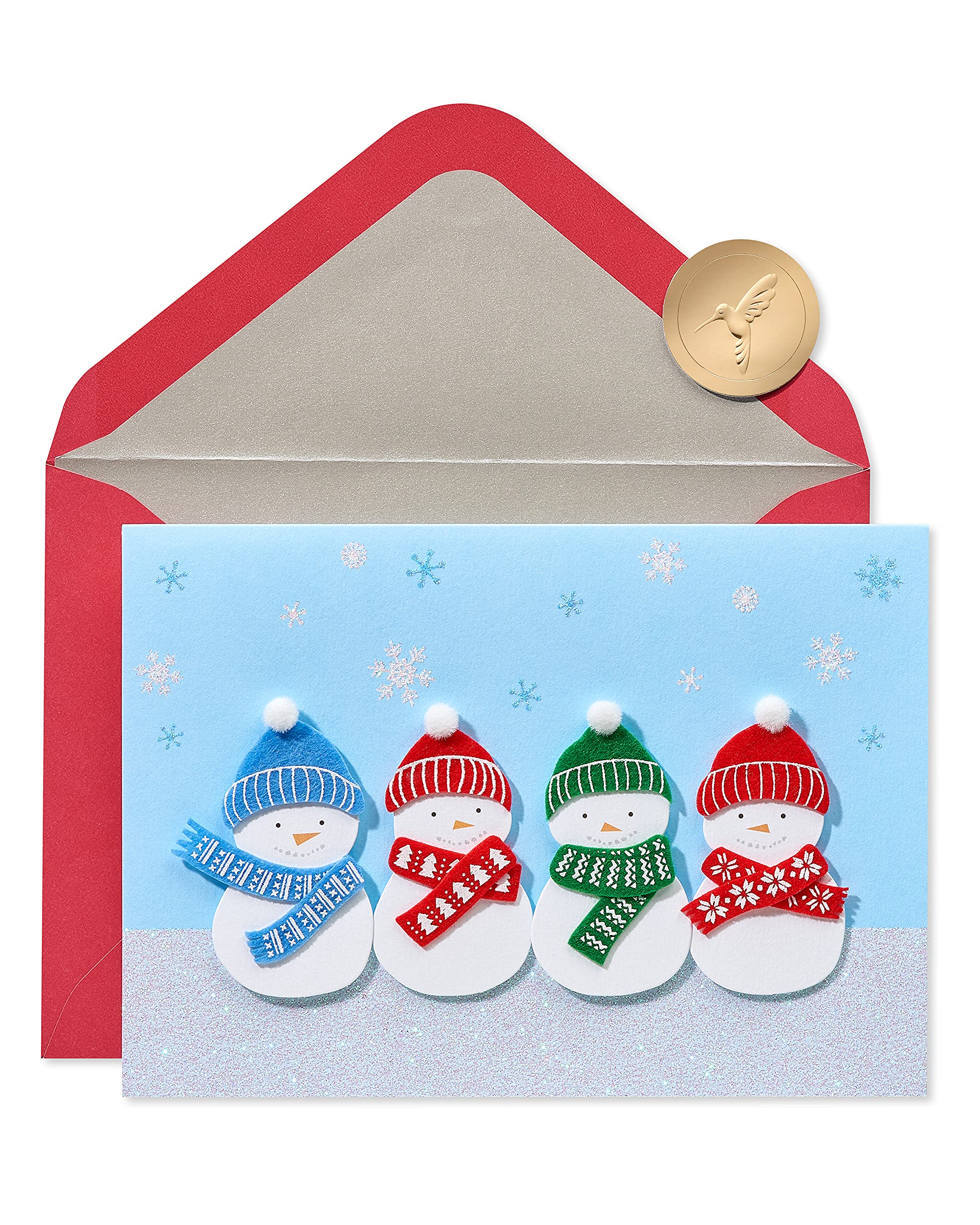 Papyrus Holiday Cards Boxed with Envelopes, Warmest Wishes, Snowmen (8-Count)