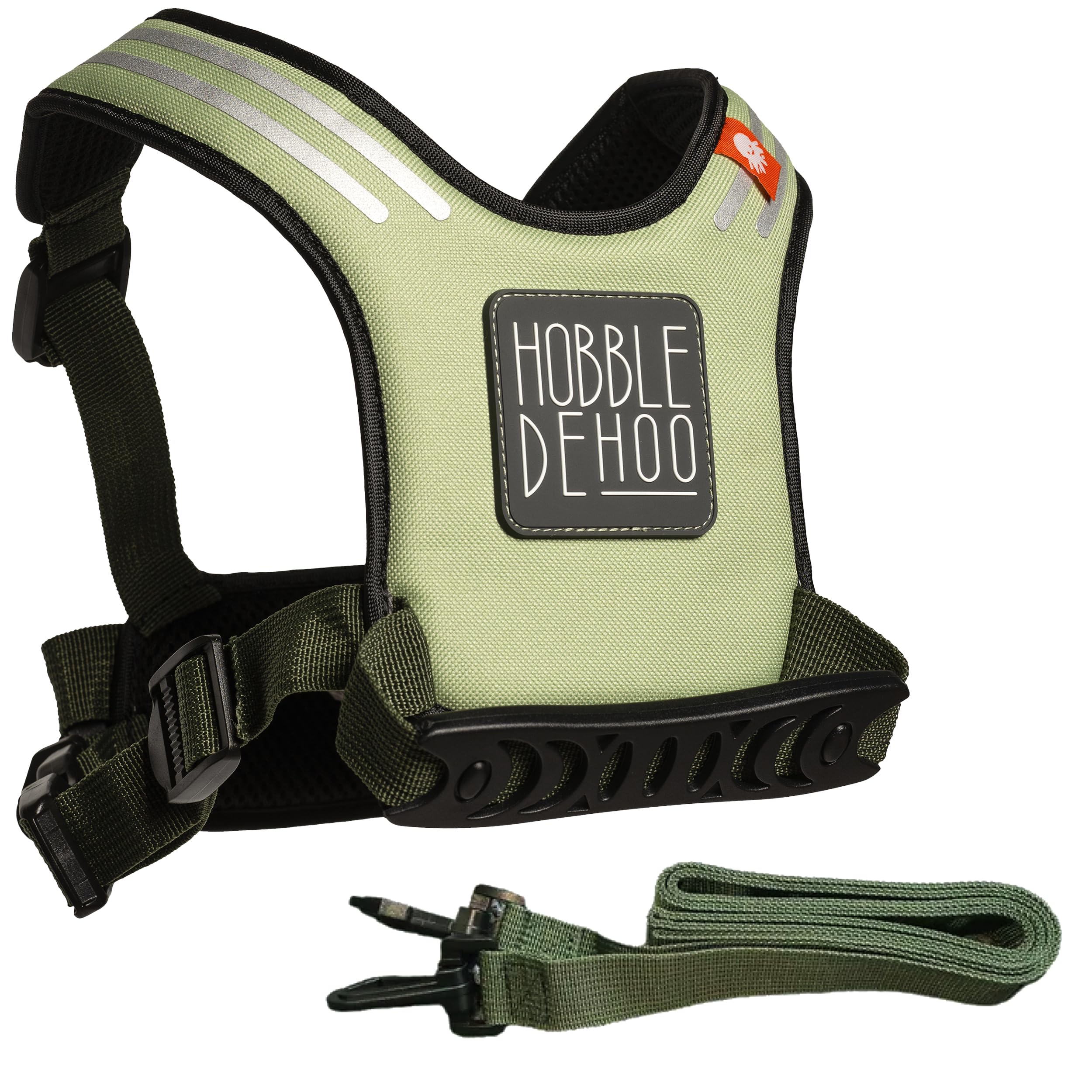 Hobble De Hoo Autism Safety Harness with leash for Kids 2-7 | Walking Safety Vest with Grab Handles for Wandering Prevention (Green)