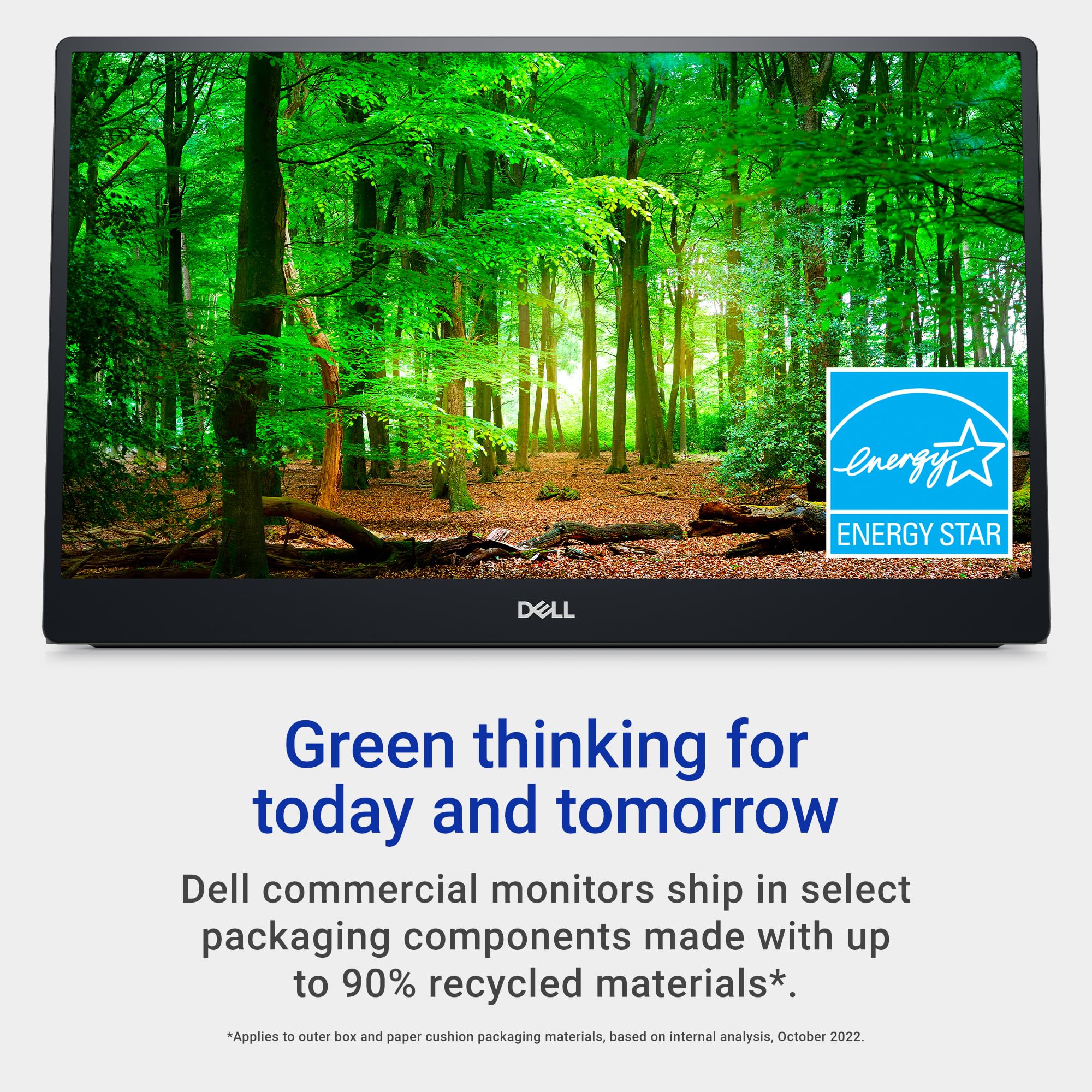 Dell 14 Portable Monitor - P1424H - 14-inch Full HD (1080p) 1920 x 1080, IPS Panel, USB-C connectivity, Comfortview, 3-Year Advanced Exchange Service - Silver