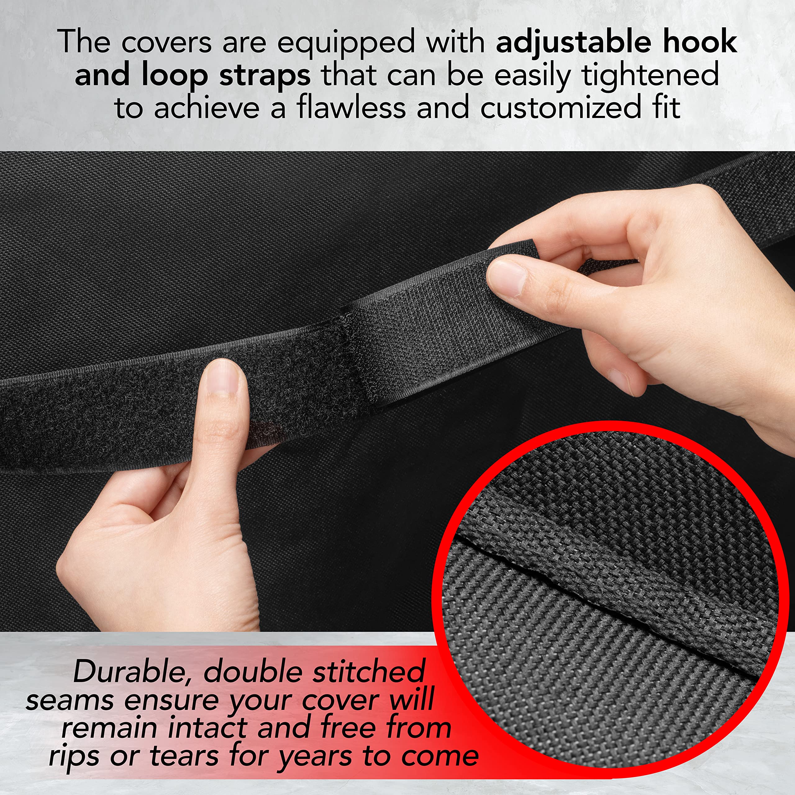 GrillTough Heavy Duty BBQ Grill Cover for Outdoor Grill, 60 Inch – Waterproof, Weather Resistant, UV & Fade Resistant with Adjustable Straps – Gas Grill Cover for Weber, Charbroil