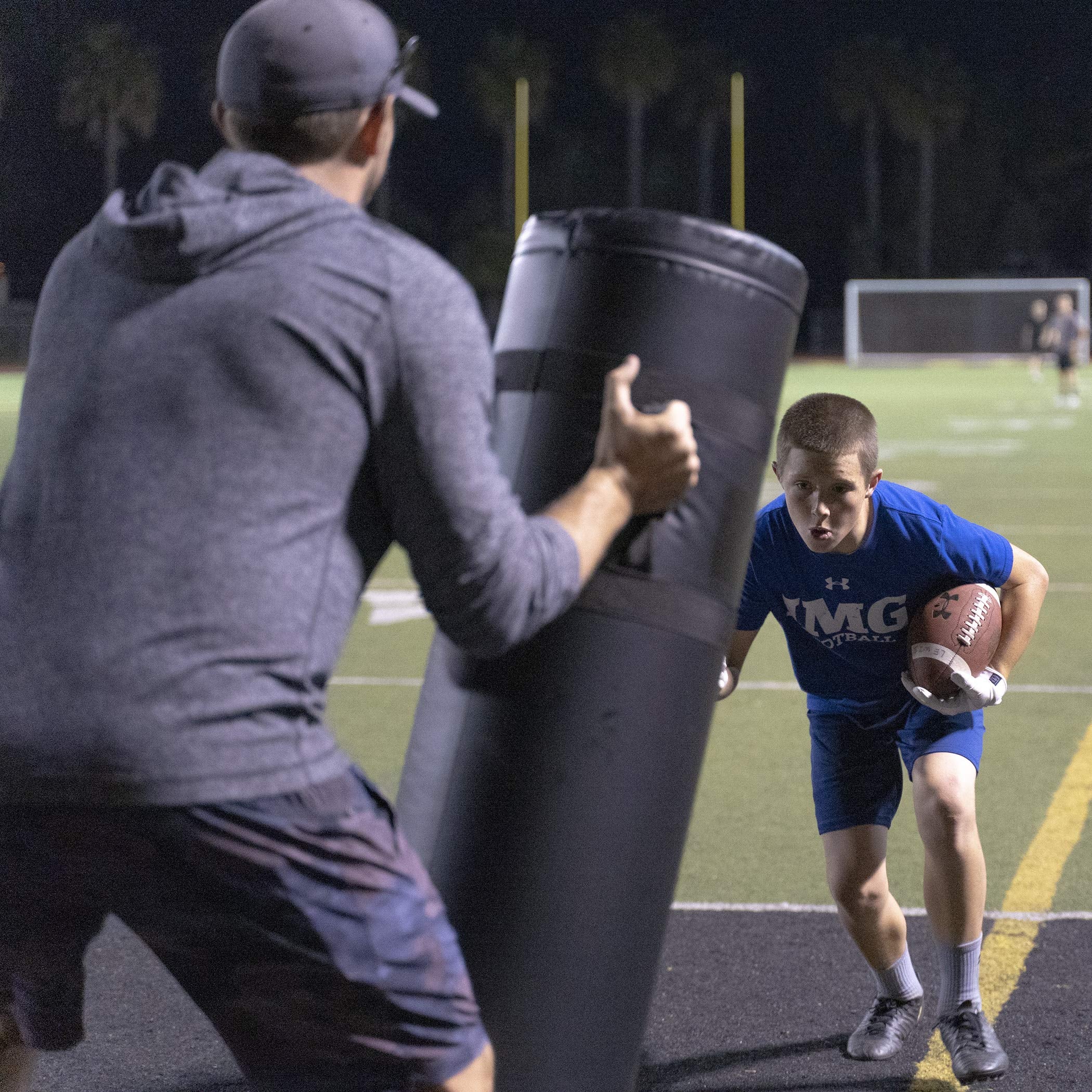 GoSports Heavy Duty Football Tackling Dummy – Training Equipment for Youth & College Football Practice – 4 ft XL Blocking Pad for Sports & Martial Arts