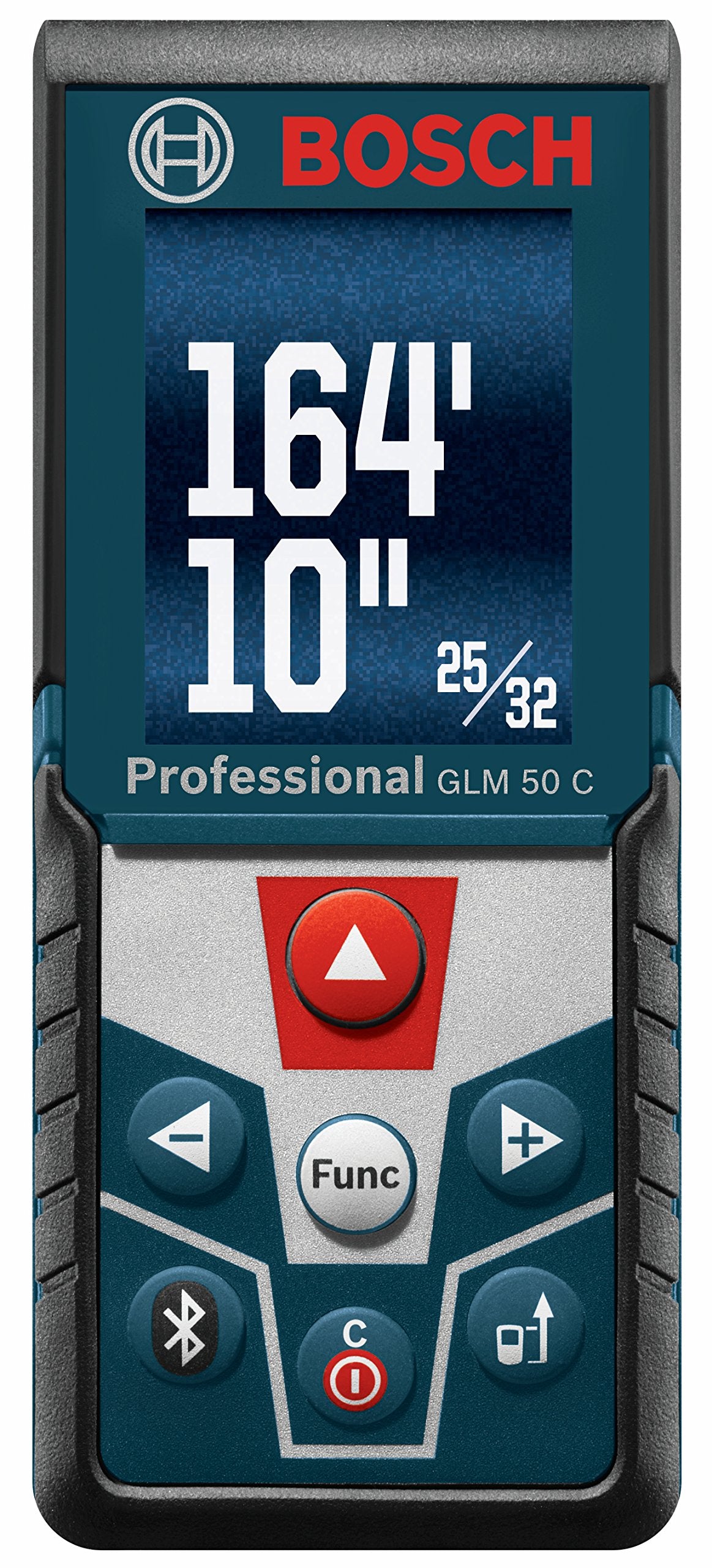 BOSCH GLM 50 C 165 Ft Laser Distance Measure, Includes 2 AAA Batteries, Hand Strap, Target Cards, & Pouch