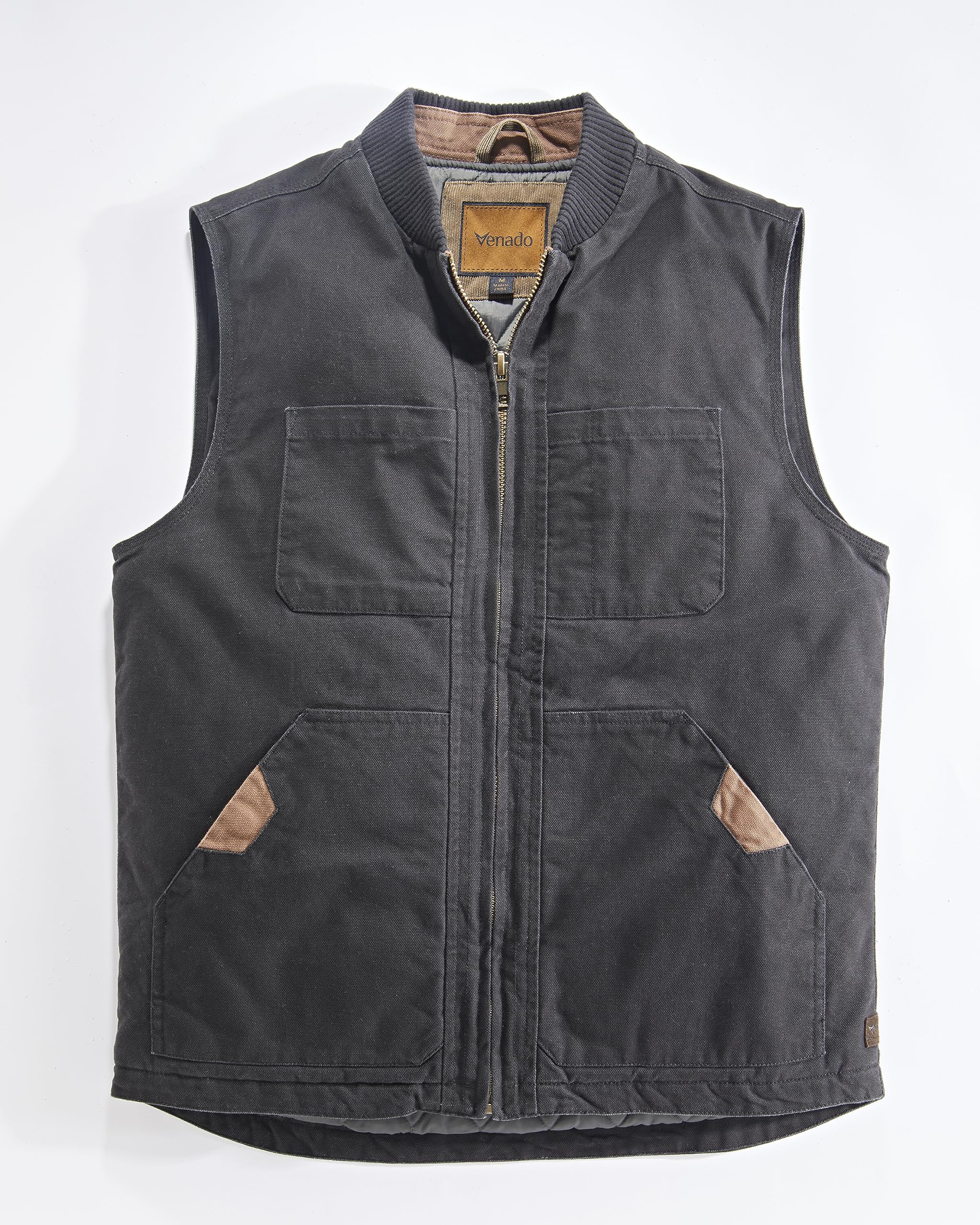 Venado CCW Vest for Men - Built-in Left and Right Handed Pockets (Black, Medium)