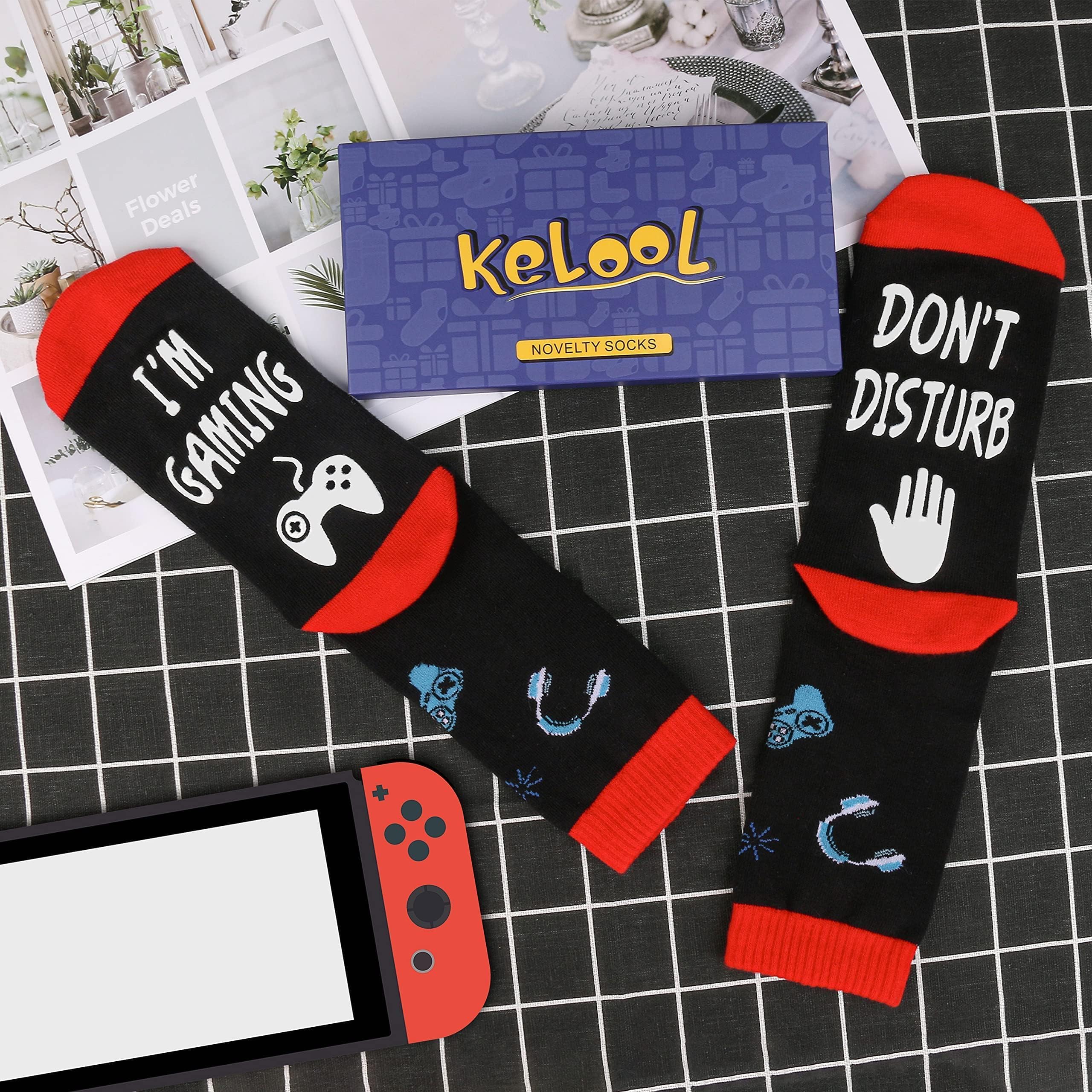 Do Not Disturb I'm Gaming Socks,Boy Gifts Ideas,Mens Gifts For Christmas,Funny Gamer Socks Gifts For Men,Him,Dad,Sons,Teen Boys