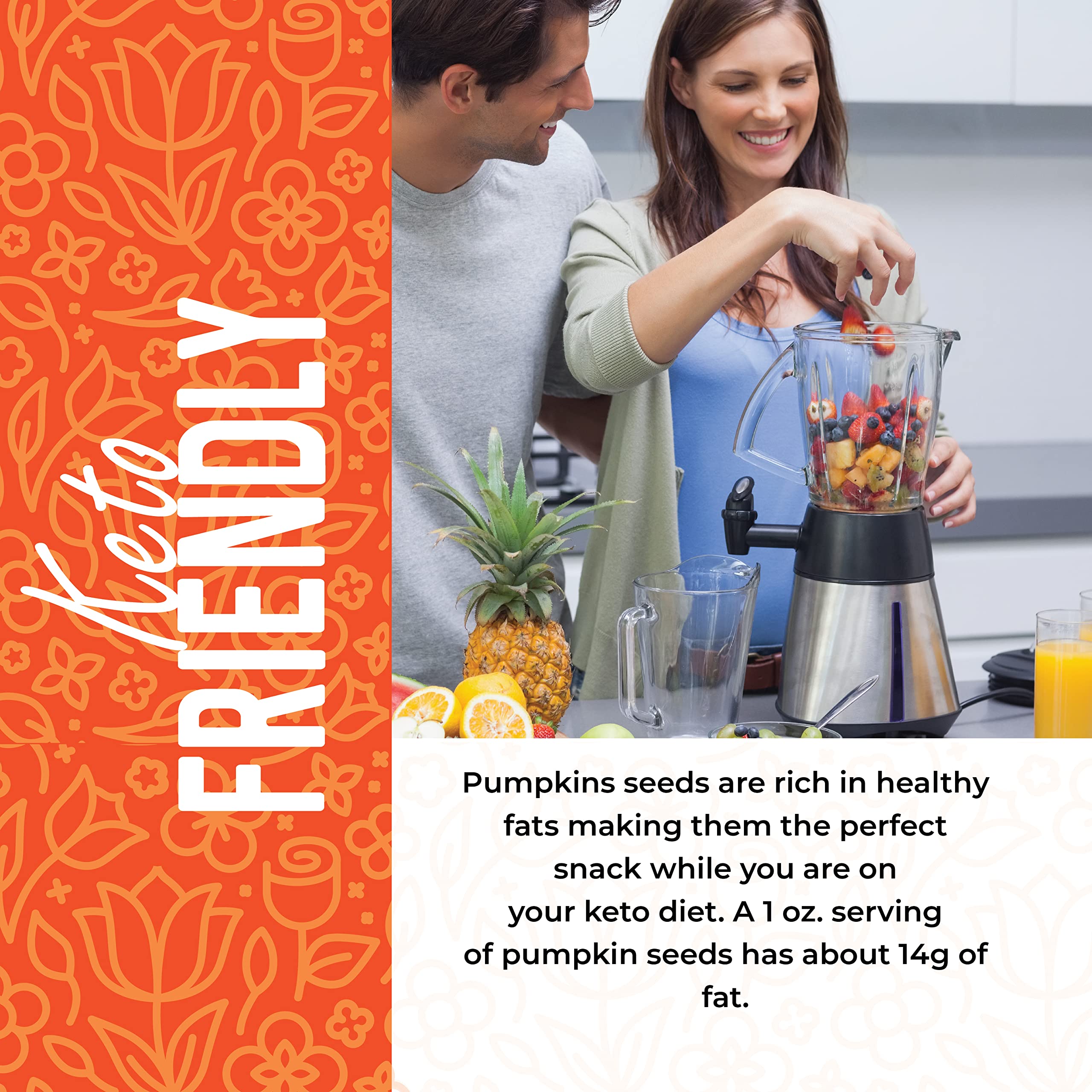 Herbaila Pumpkin Seeds Raw Unsalted, 2 lbs. Pepitas Raw Pumpkin Seeds Unsalted, Pumpkin Seed, Shelled Pumpkin Seeds, Unsalted. All Natural, Non-GMO, Shelled Raw Pepitas Pumpkin Seeds 32oz.