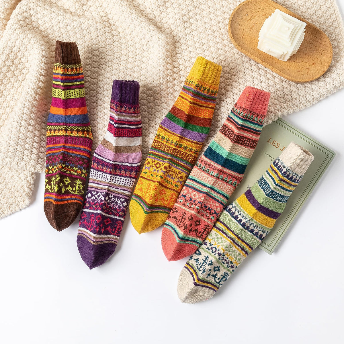 GLCMXMART wool socks for women, warm thermal thick winter socks for women cold weather, gift for women her