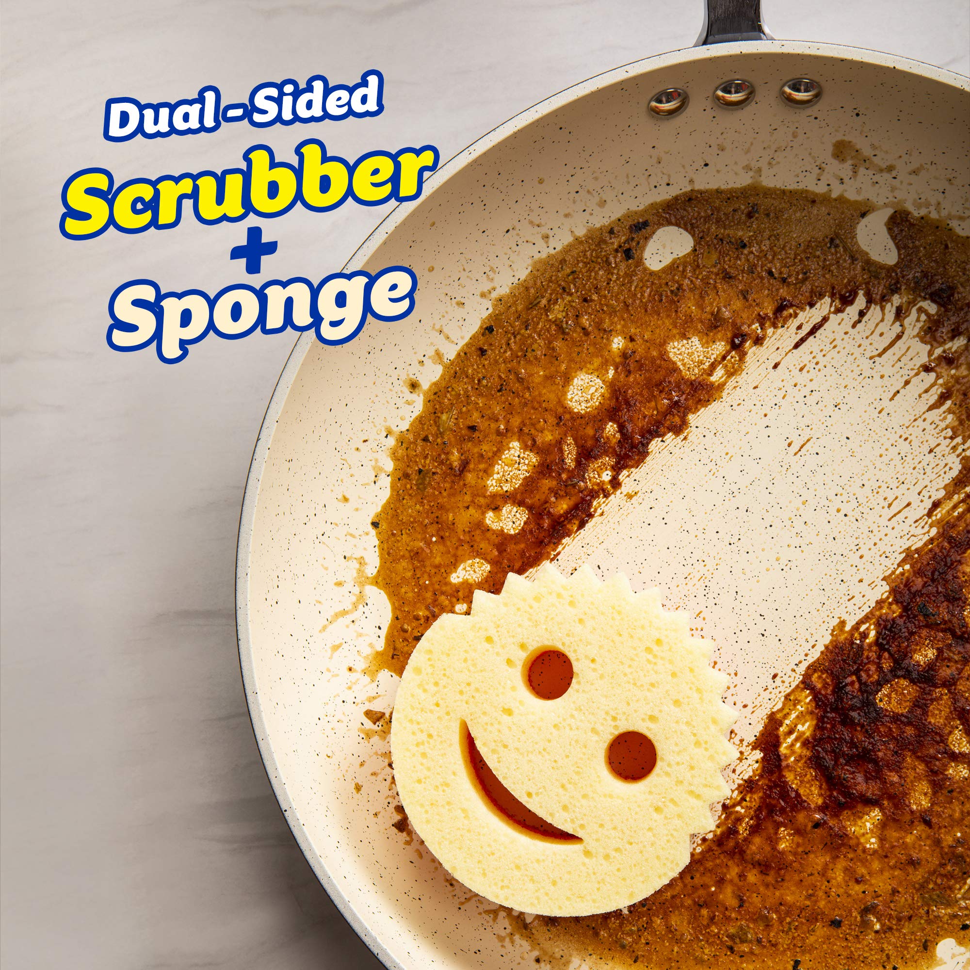 Scrub Daddy Scrub Mommy - Scratch-Free Multipurpose Dish Sponge - BPA Free & Made with Polymer Foam - Stain & Odor Resistant Kitchen Sponge (1 Count)