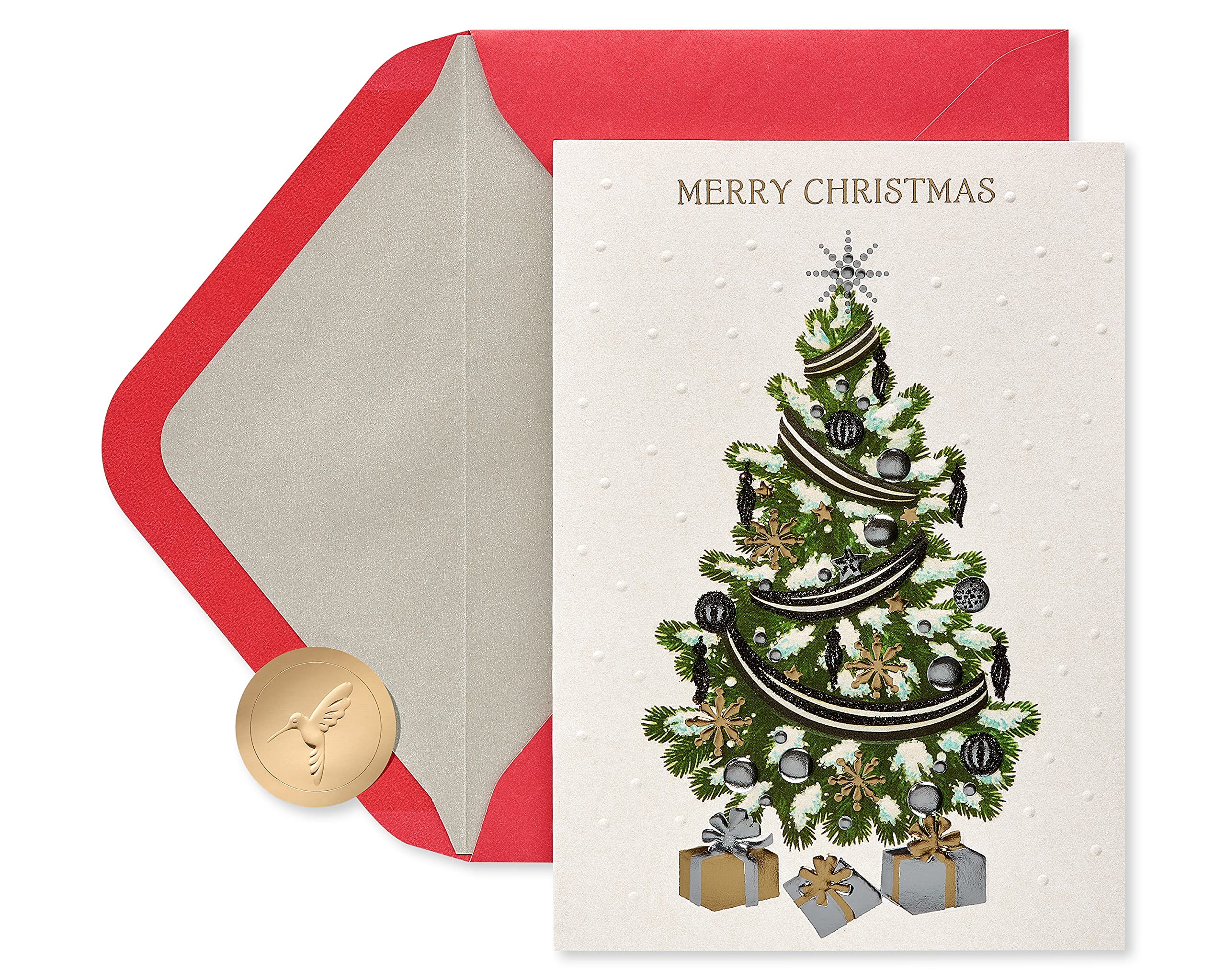 Papyrus Christmas Cards Boxed with Envelopes, Splendor of the Season, Christmas Tree (12-Count)