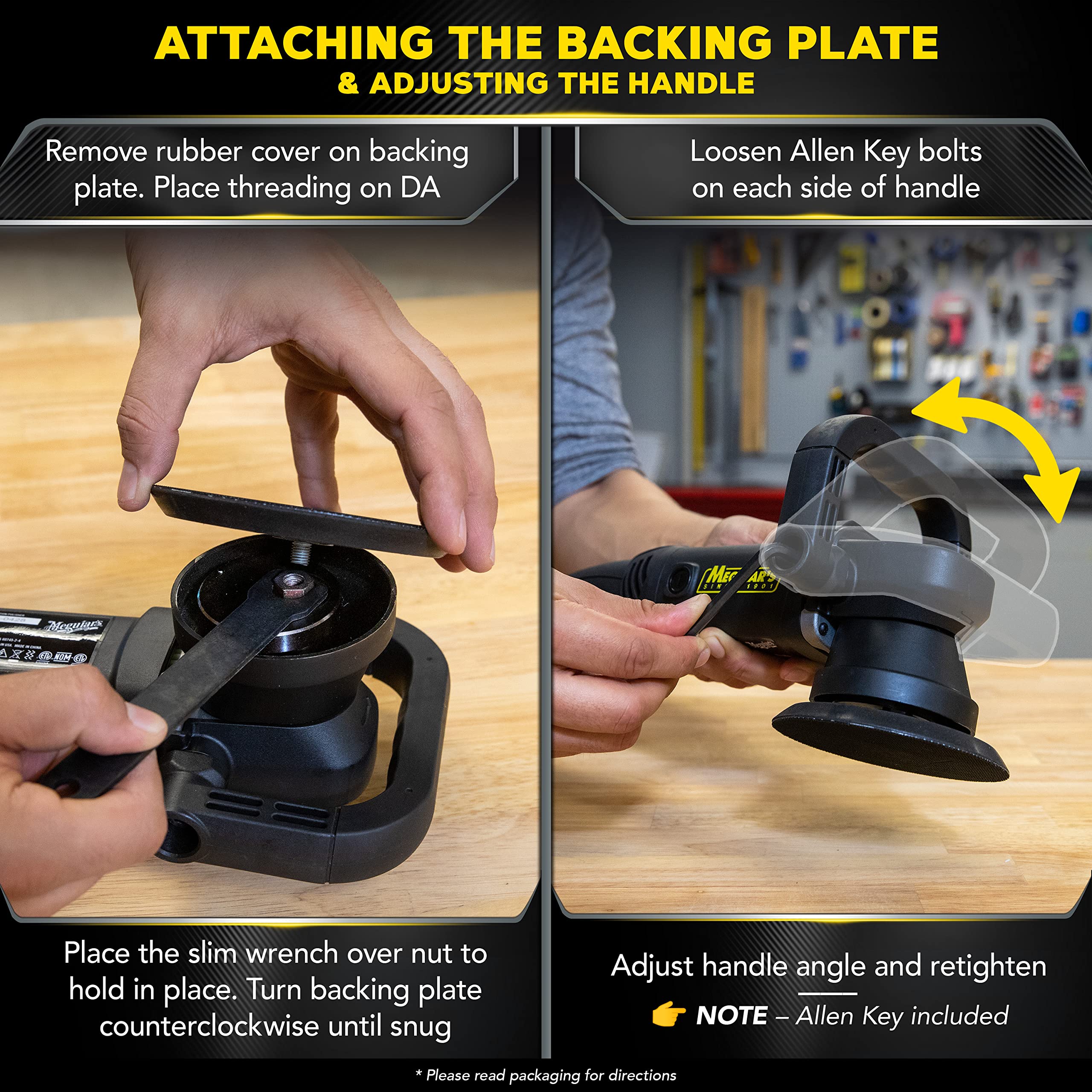 Meguiar's MT3 Variable Speed Dual Action Polisher, Professionally Designed Car Scratch Remover and Car Polisher - 1 Count