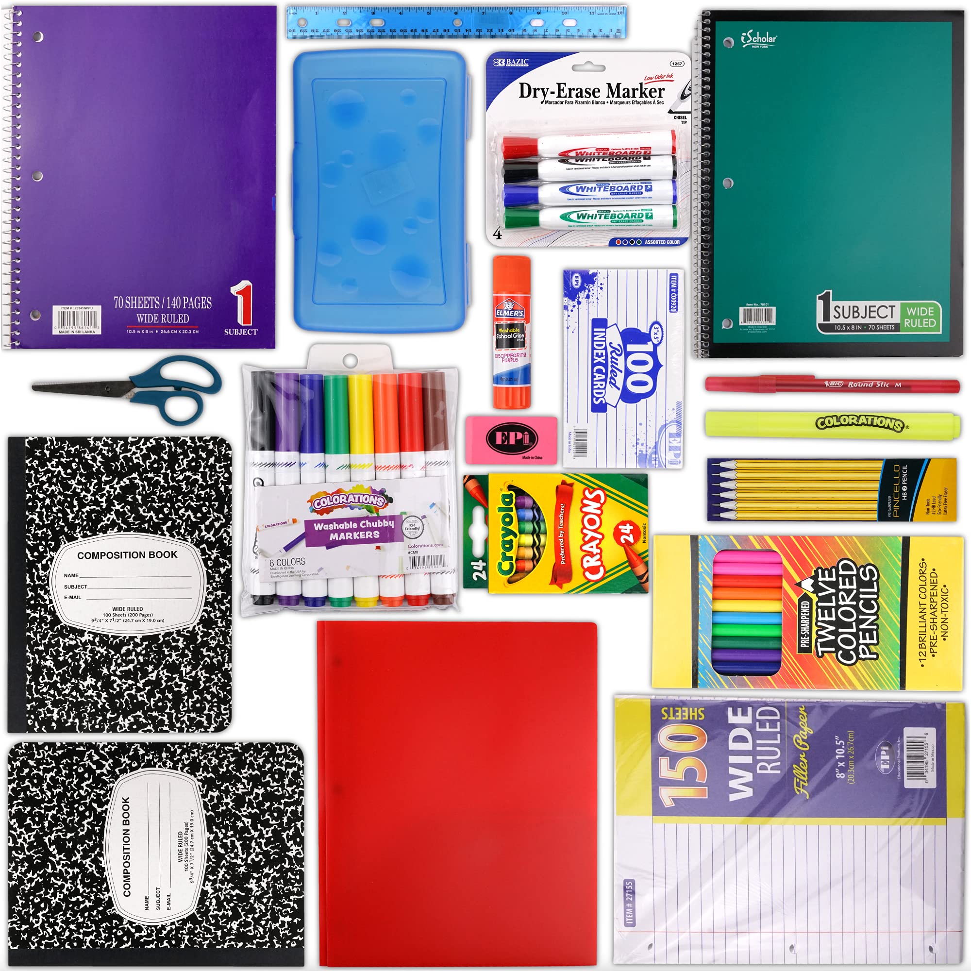 EPI Essential School Supply Kit for Second and Third Grade Students