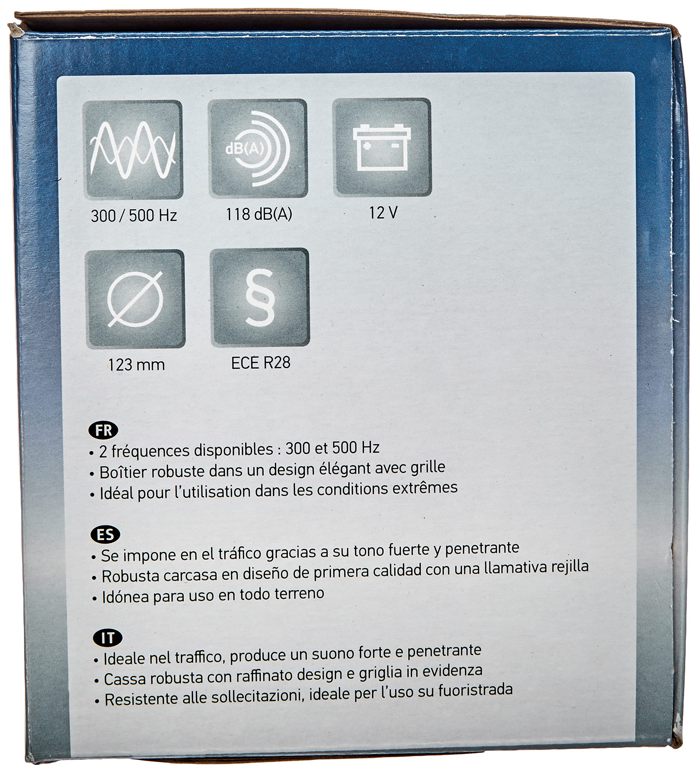 Hella Stark Sound – 109.23.37 – Red Set 12 V High/Low Frequency Hella Super Tone Horn Set B 133, 12 volt