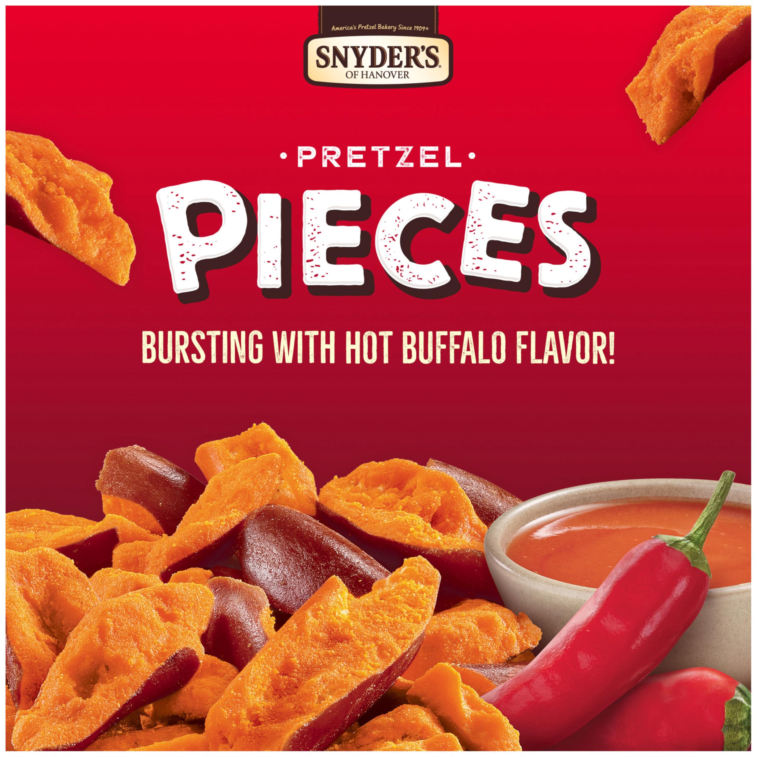 Snyder's of Hanover Pretzel Pieces, Hot Buffalo Wing, 11.25 Oz