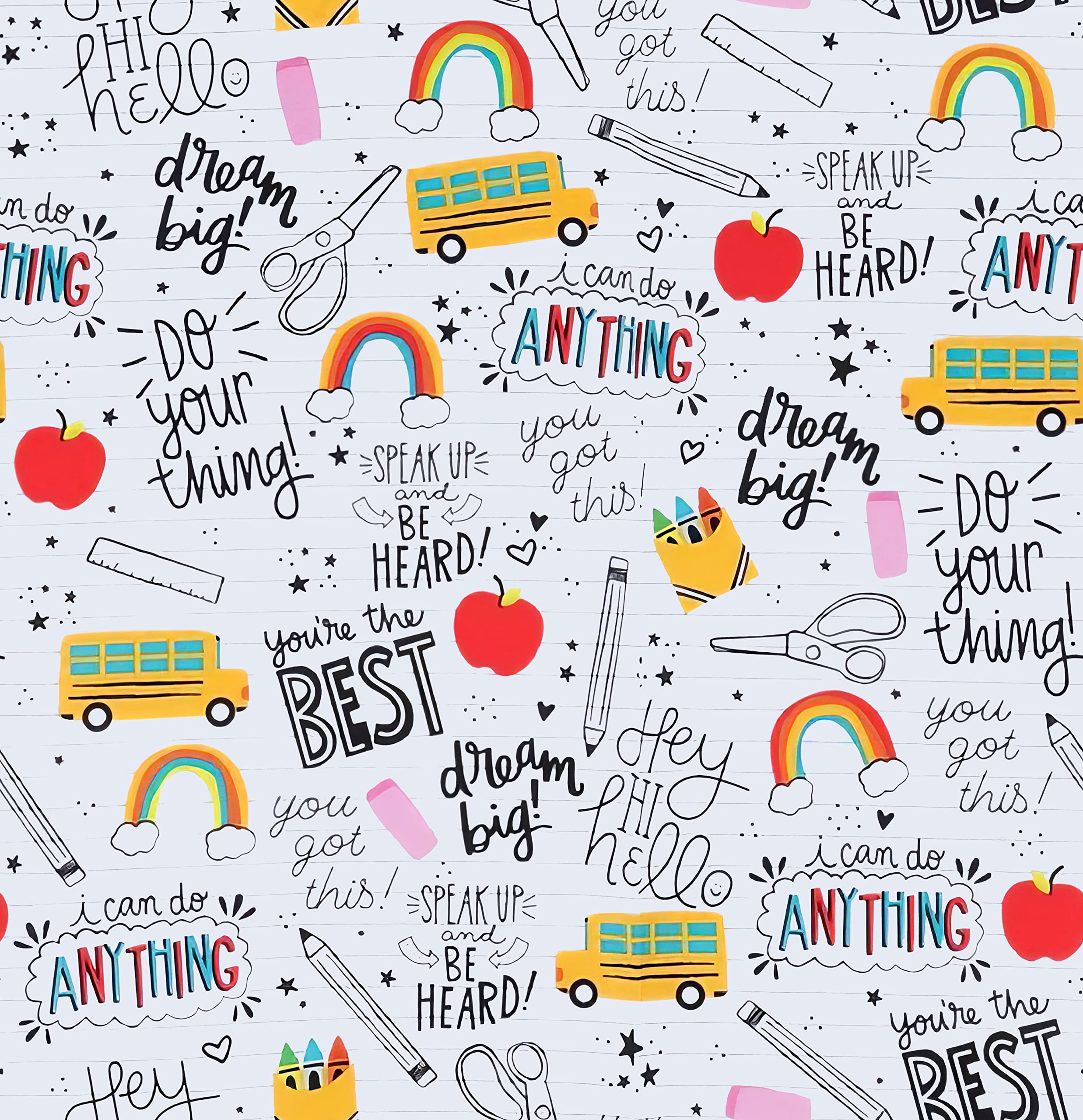 Toddler Little Girls Back to School Dresses -Apple, Pencils, Notebooks, Bookworm, School Bus，Glue,Tellurion,Blackboard Rainbow Dresses (5/6T, Back to school E)