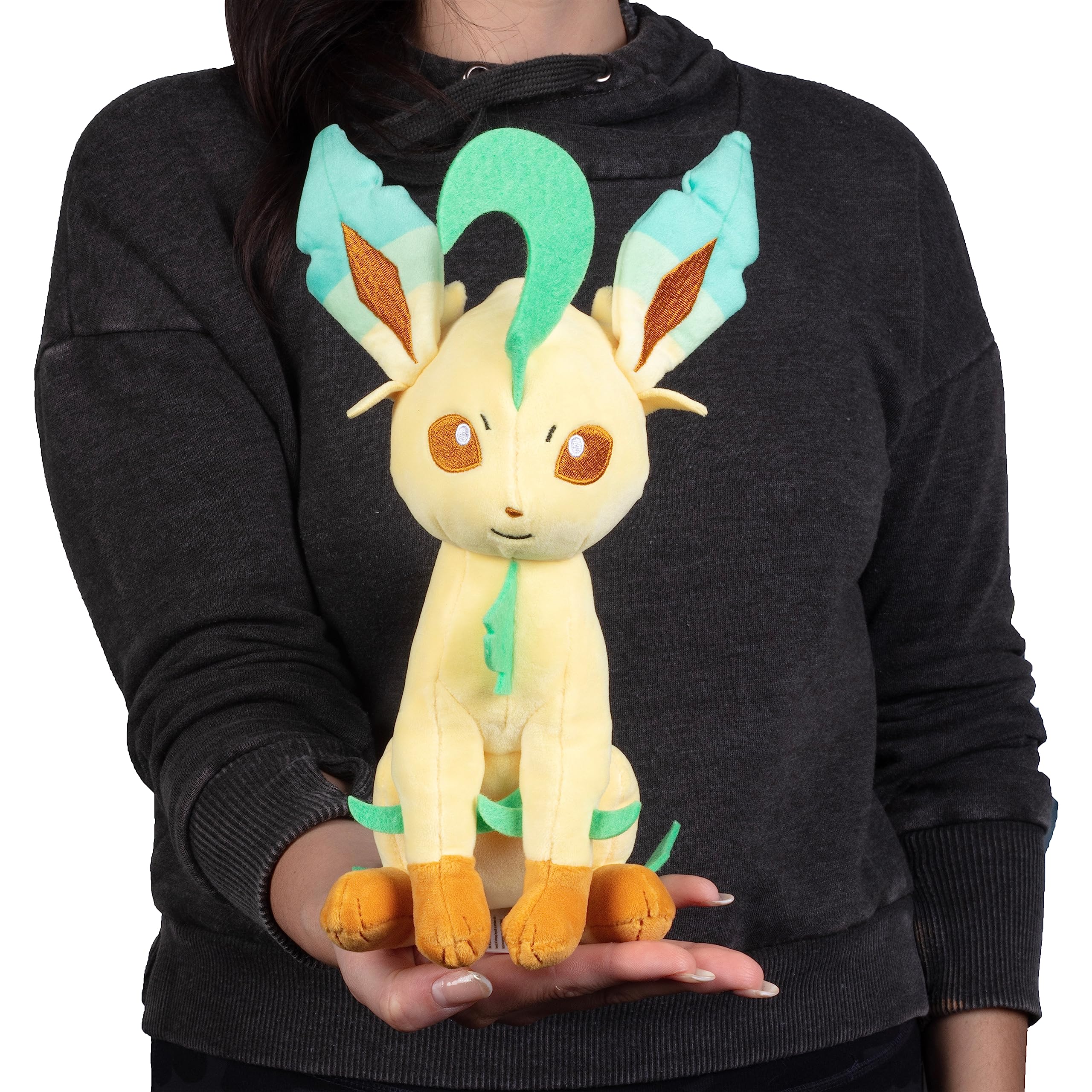 Pokémon 8" Leafeon Plush - Officially Licensed - Eevee Evolution Figure - Authentic Soft Stuffed Animal Toy - Holiday Christmas Stocking Stuffer Gift for Kids, Boys, Girls - 2+