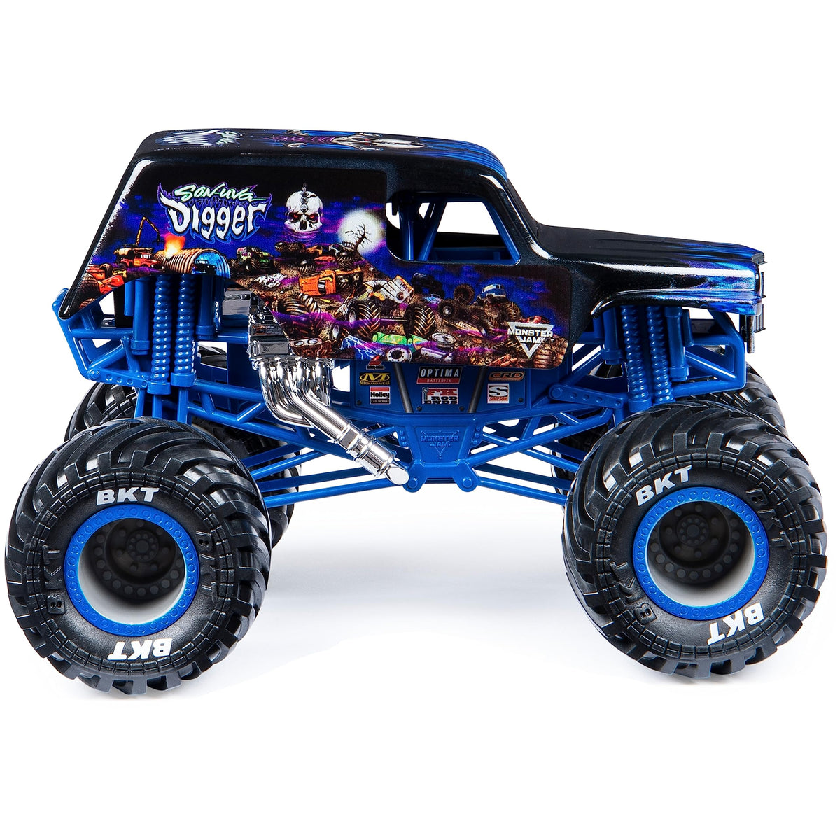 Monster Jam, Official Son-uva Digger Monster Truck, Die-Cast Vehicle, 1:24 Scale