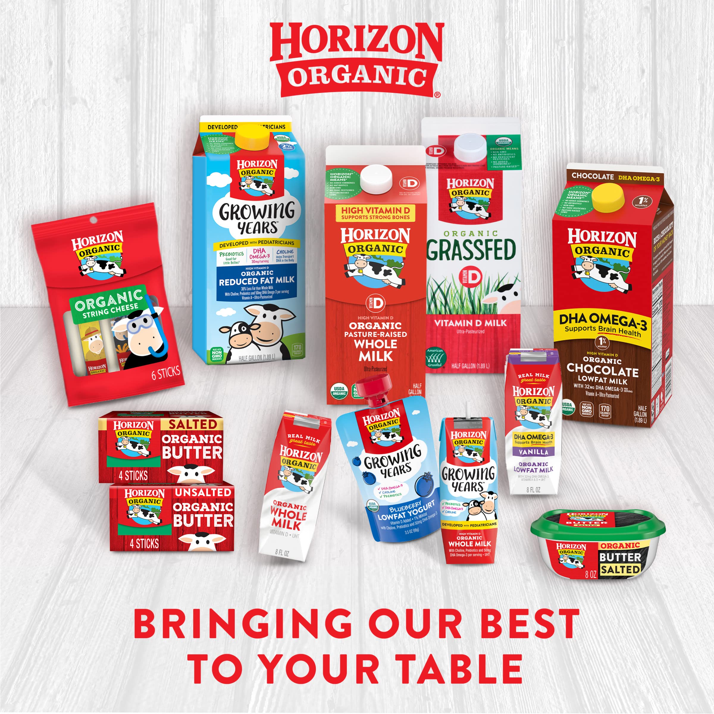 Horizon Organic, 1% Low Fat Milk, Chocolate, 6pk, 8oz
