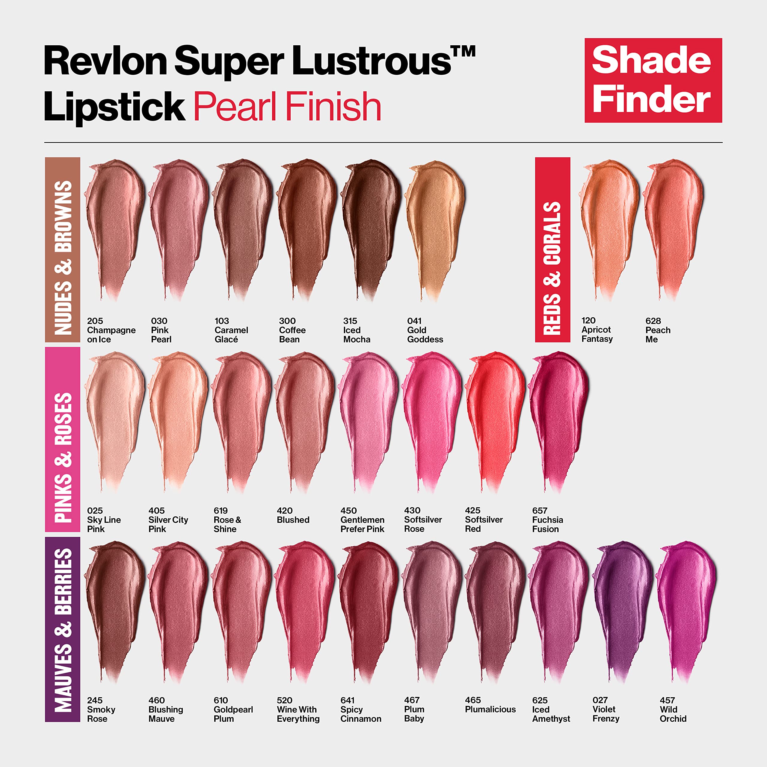 Revlon Lipstick, Super Lustrous Lipstick, Creamy Formula For Soft, Fuller-Looking Lips, Moisturized Feel in Mauves & Trends, Blushing Mauve (460), 0.15 oz