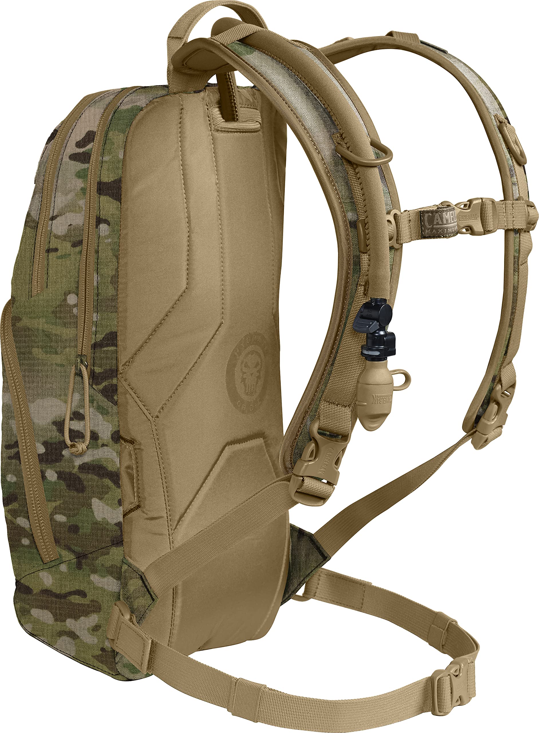 CamelBak M.U.L.E. Tactical Hydration Backpack with 100oz/3L Mil Spec Crux Reservoir Bladder - MOLLE, Multicam