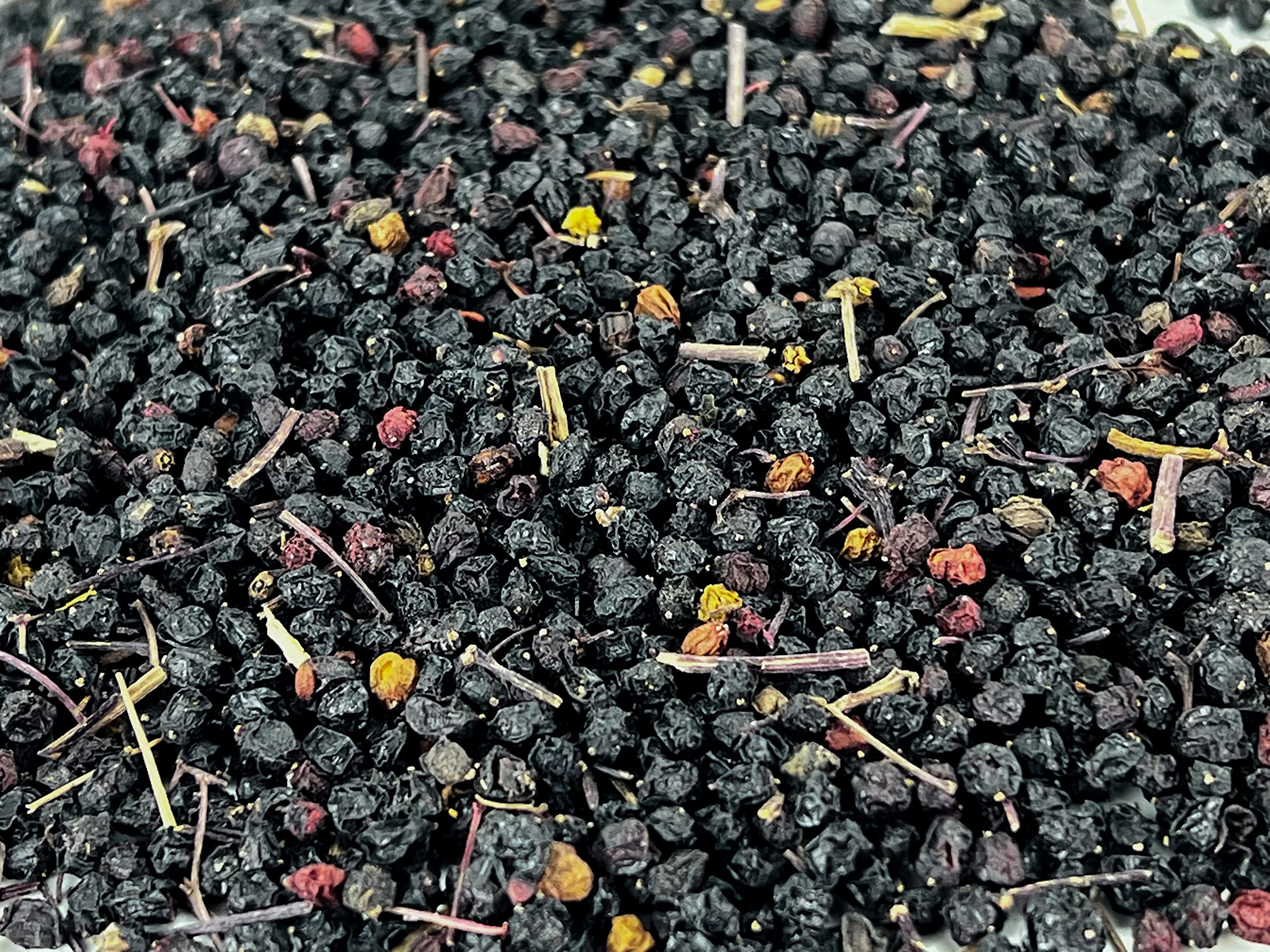 U.S. Wellness Naturals Elderberries – 1lb (Real Wild Harvest) | 100% USDA Certified Organic | Bulk Black Dried Elderberry | for Making Elder Syrup, Gummies, Tea - Raw Vegan Sambucus Nigra